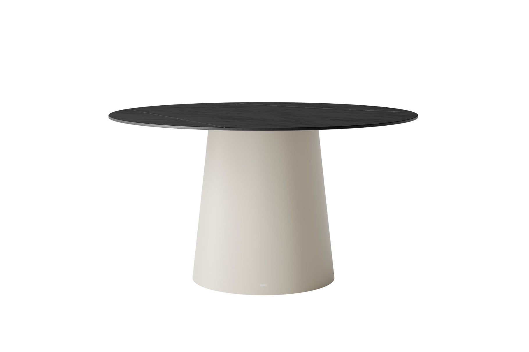Tuintafel Sorolo - Ø140 - Camel sand - Neoltih black
