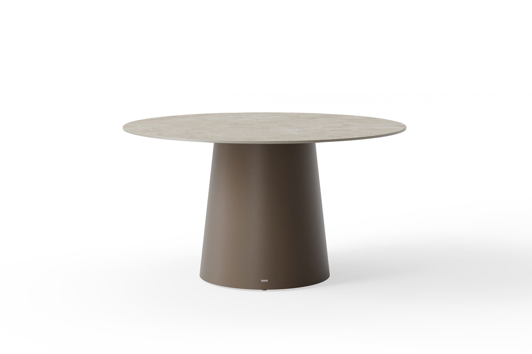 Tuintafel Sorolo - Ø160 - Brons - Neolith stone grey