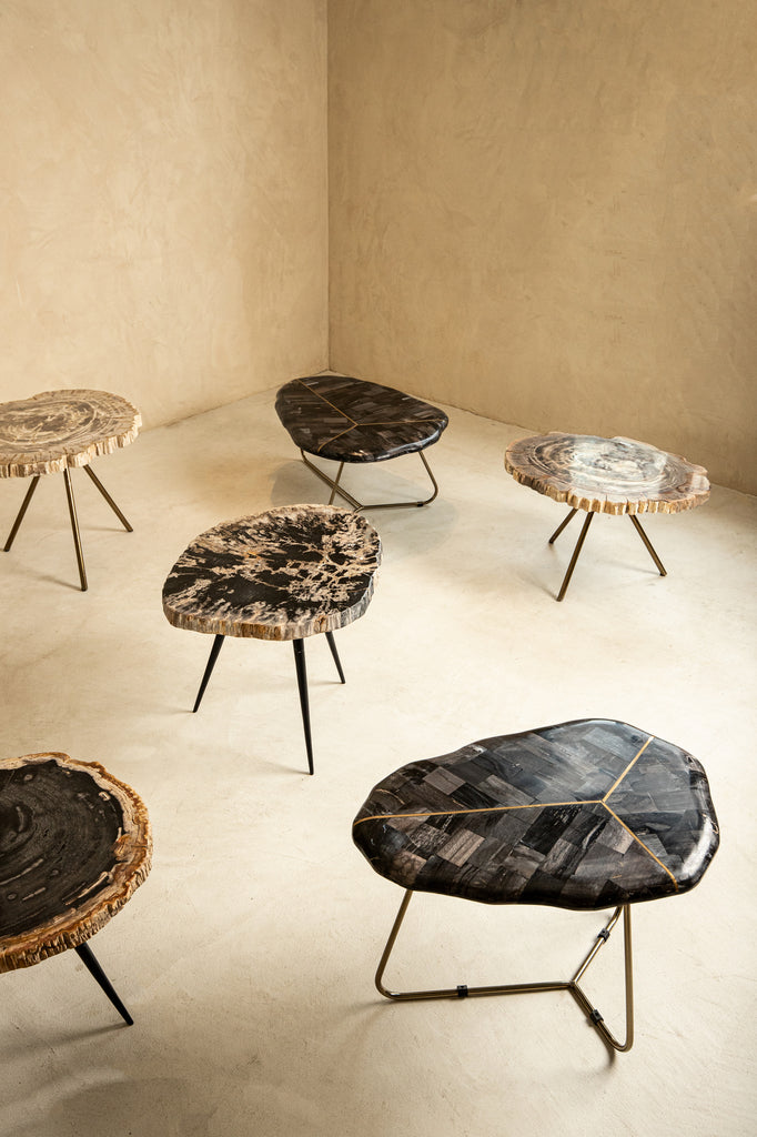 Salontafel Khine - Crème (set van 3)