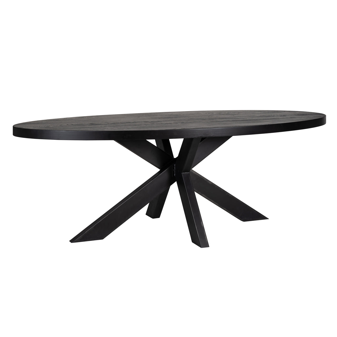 Eettafel Watson - 235 cm - Spinpoot zwart