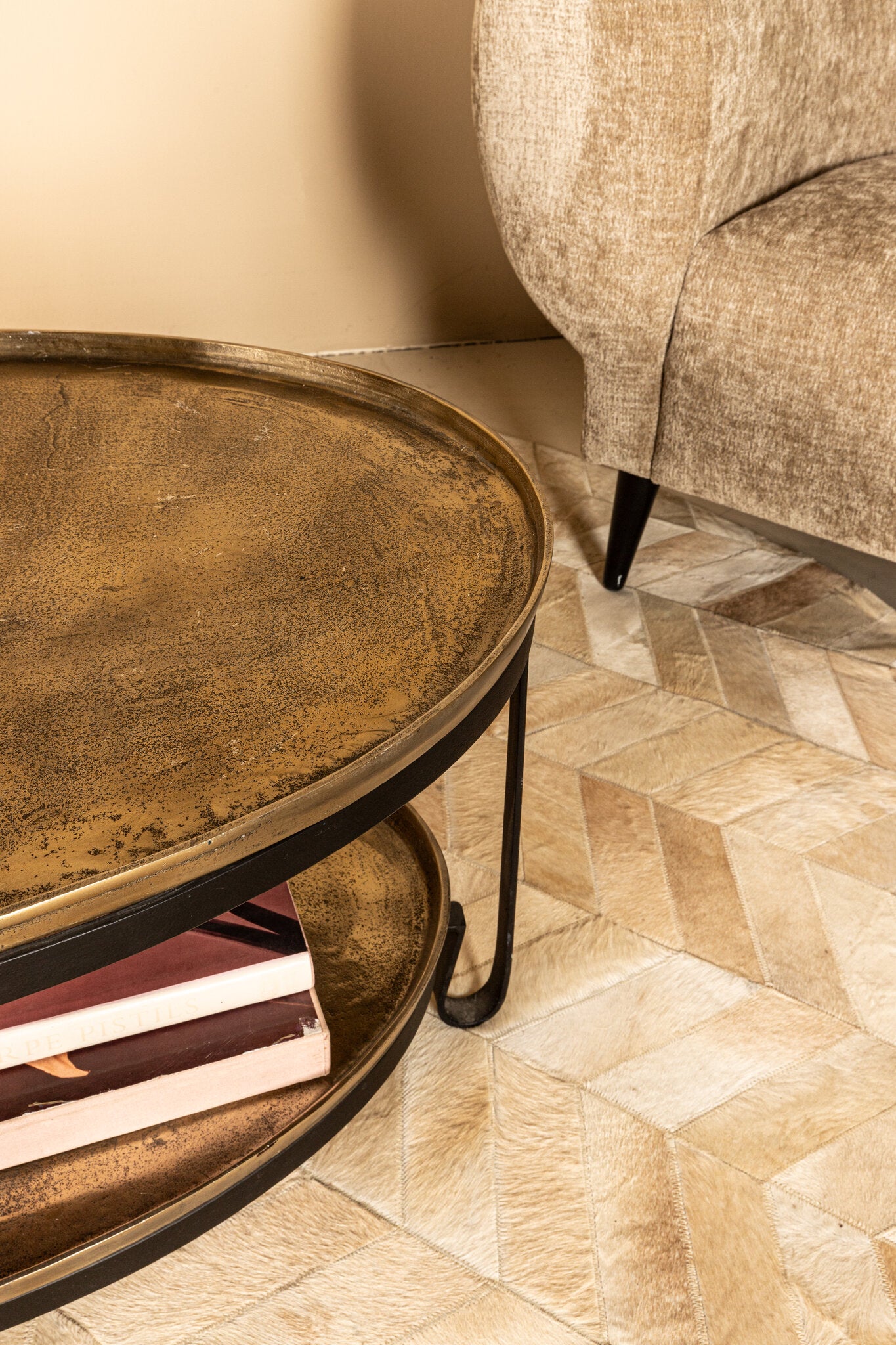 Salontafel Kae Gold - Ovaal
