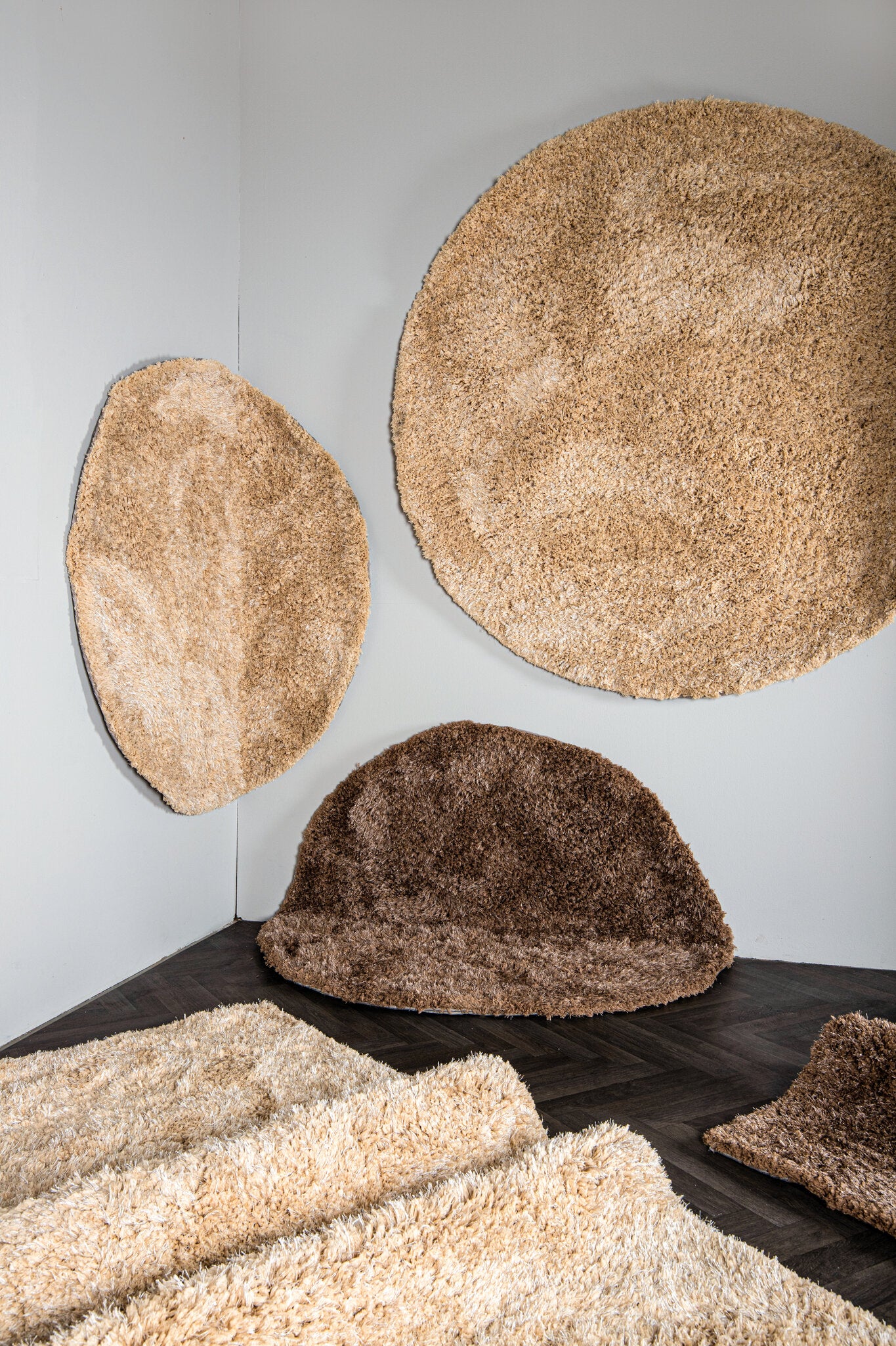 Vloerkleed Jups - Bruin - Rond - S