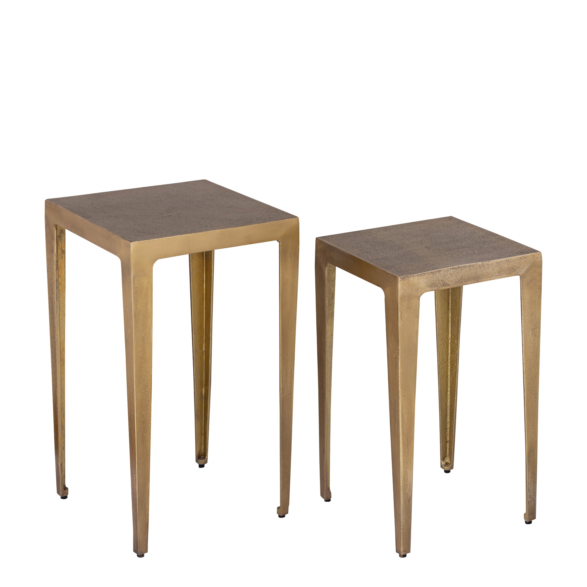 Bijzettafel Rivva - Goud - Laag (set van 2)