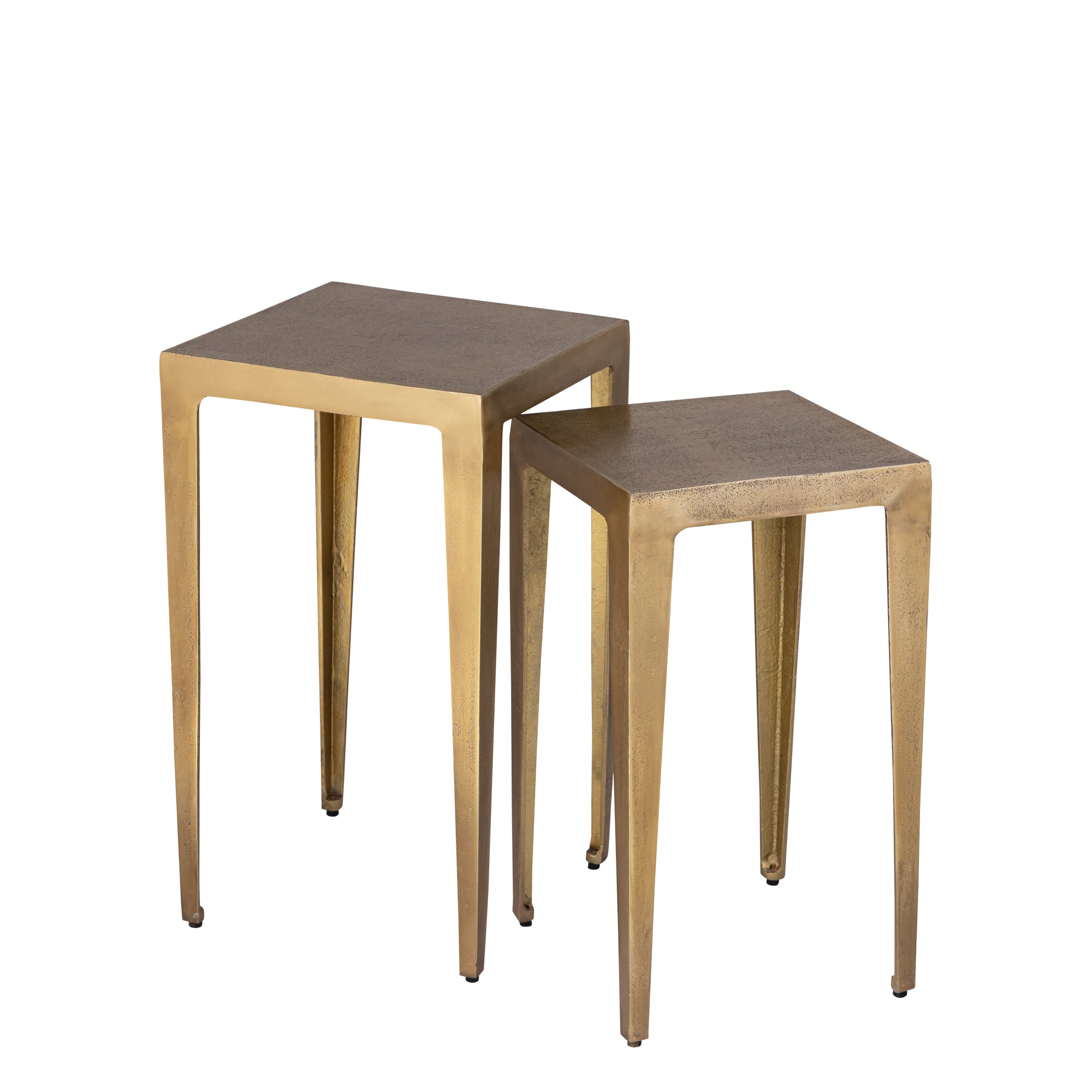 Bijzettafel Rivva - Goud - Laag (set van 2)