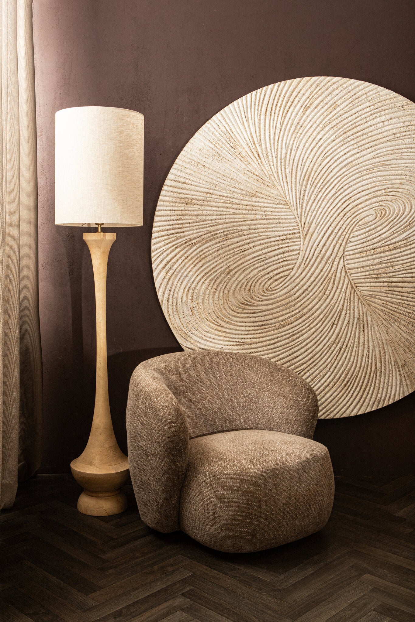 Wanddecoratie Wiktor - Wit - L