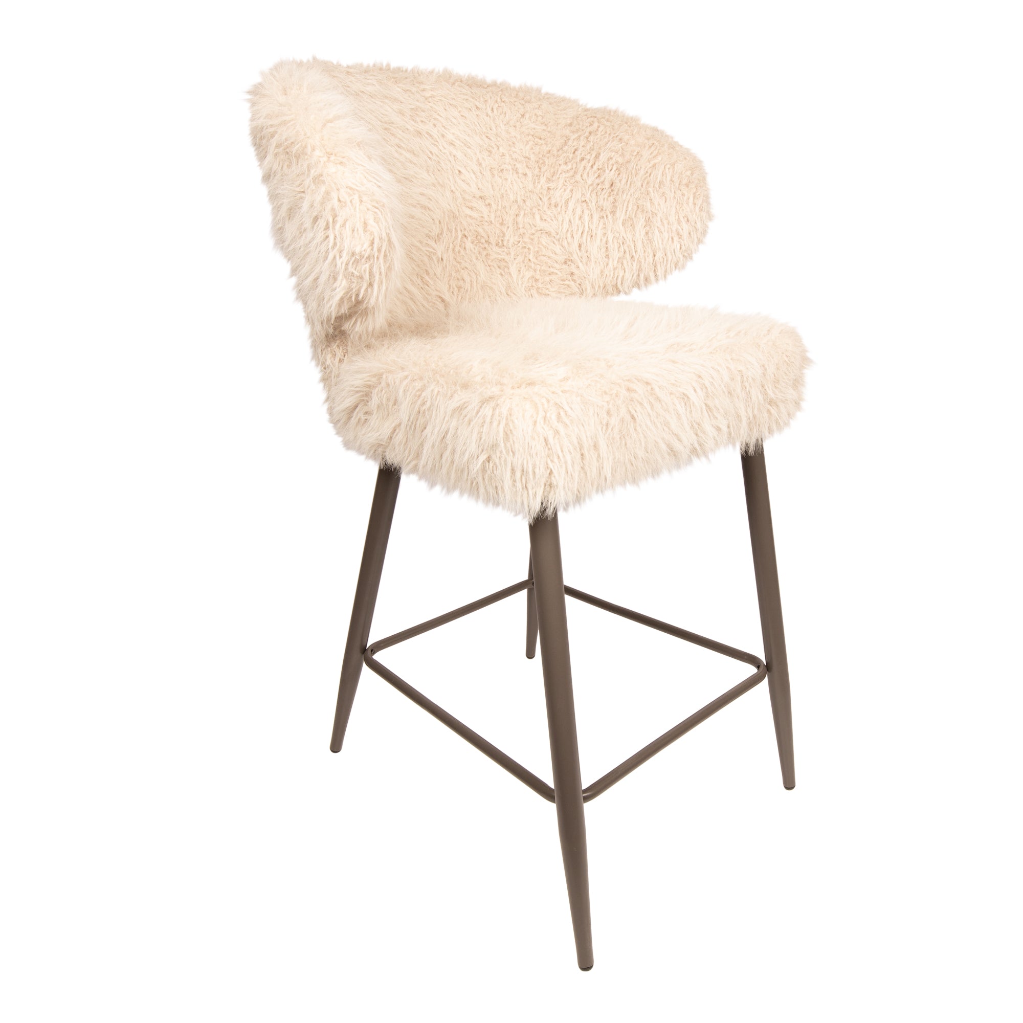 Barkruk Ares Hair - Beige (set van 2)