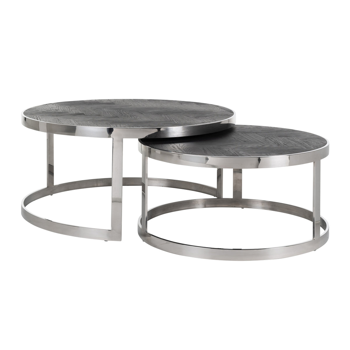 Salontafel Blackbone - Silver (set van 2)