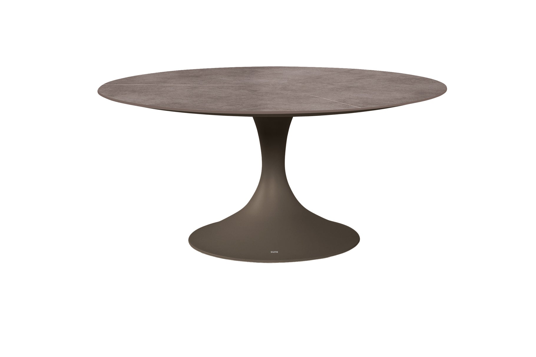 Eettafel Nova - Ø170x75cm - Brons - Sintered stone