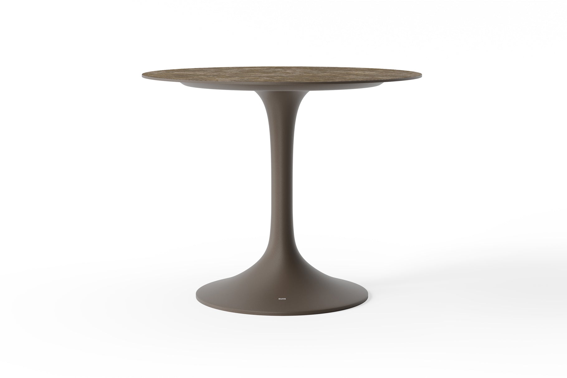 Tuintafel Nova - High dining - Ø130 - Brons - Sintered stone
