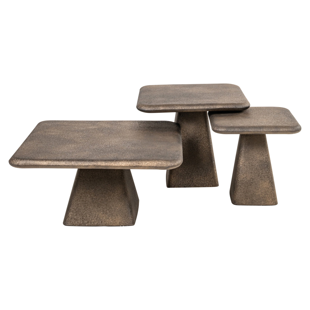 Salontafel Marlie - Goud (set van 3)