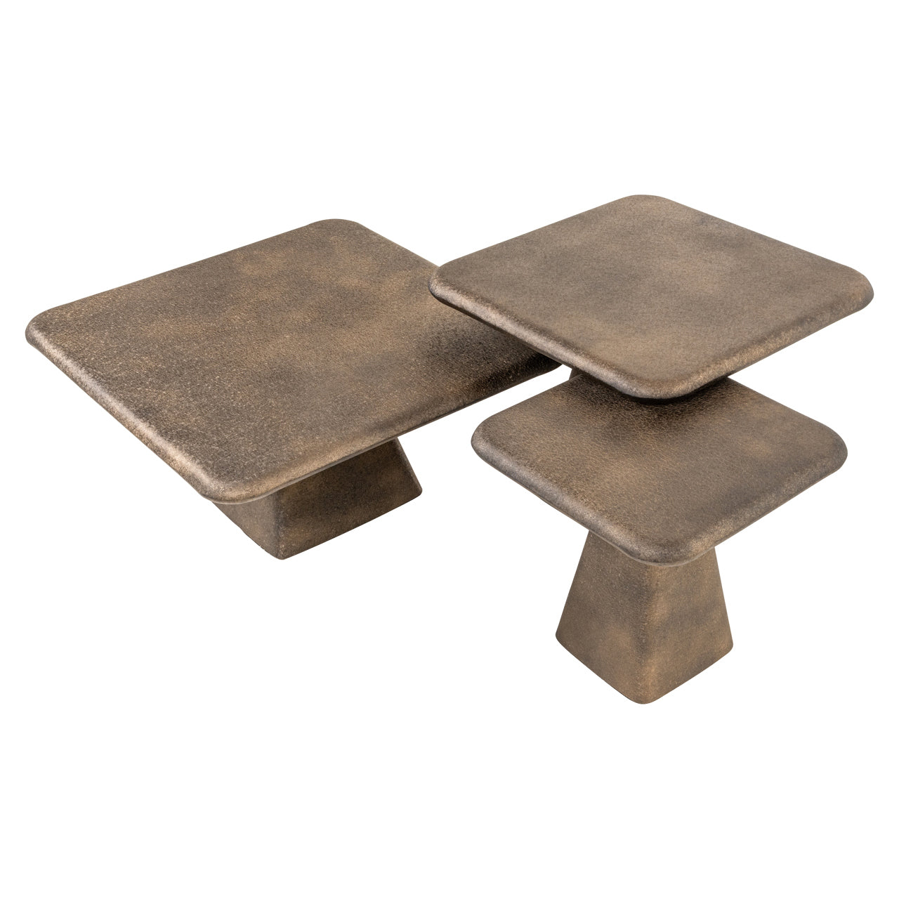 Salontafel Marlie - Goud (set van 3)