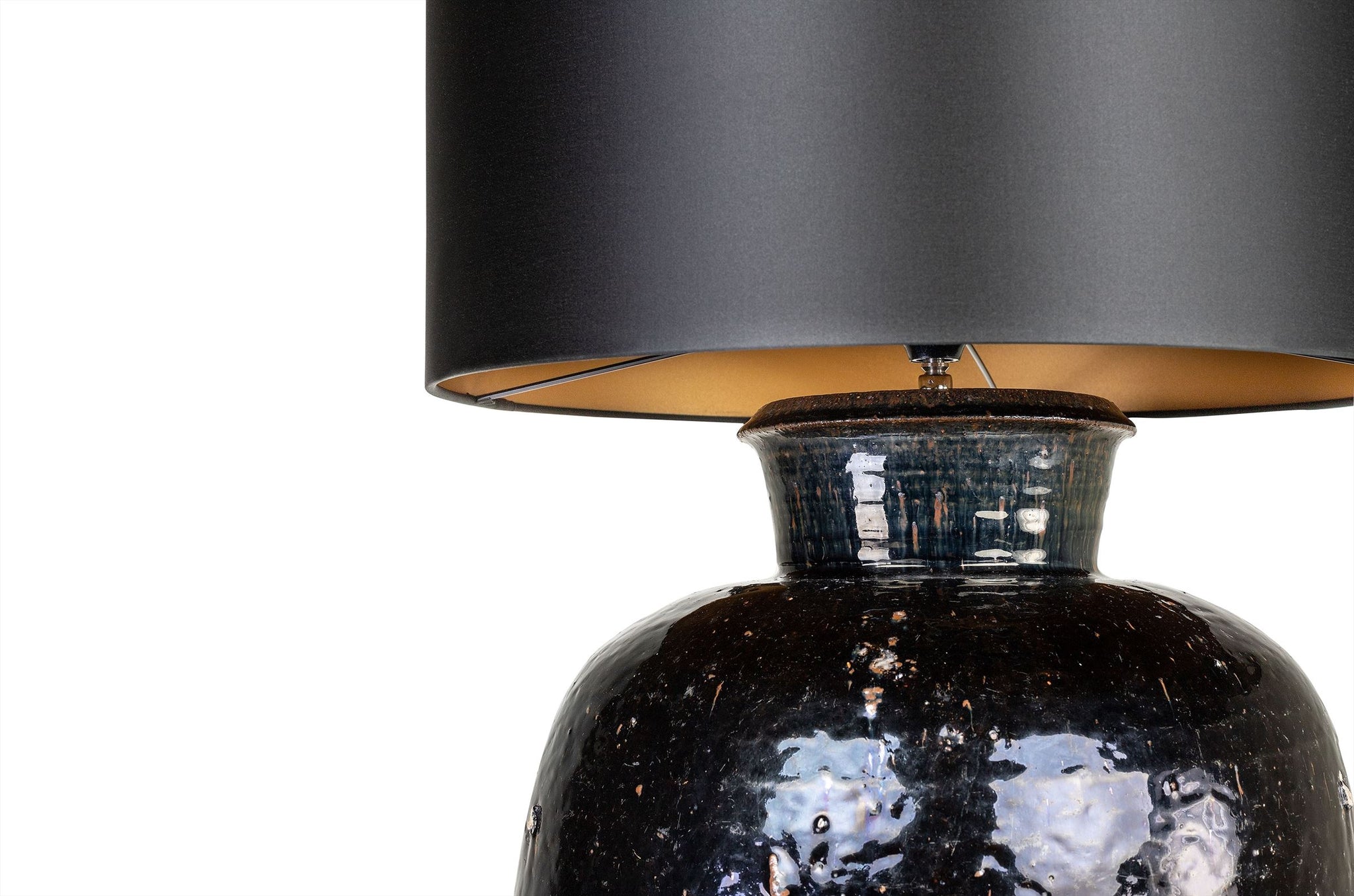 Tafellamp Antique Urn - M - Zwart