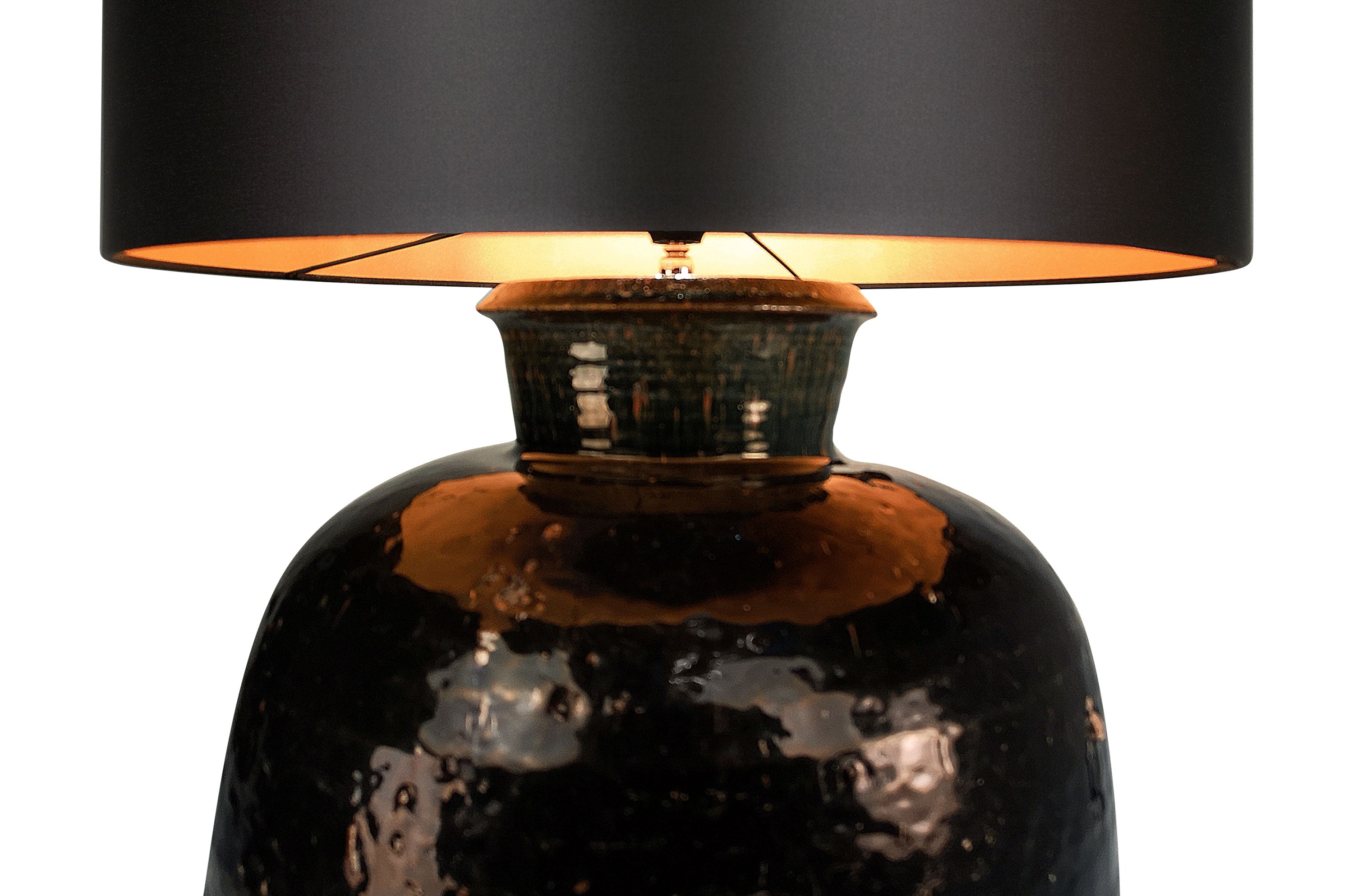 Tafellamp Antique Urn - M - Zwart