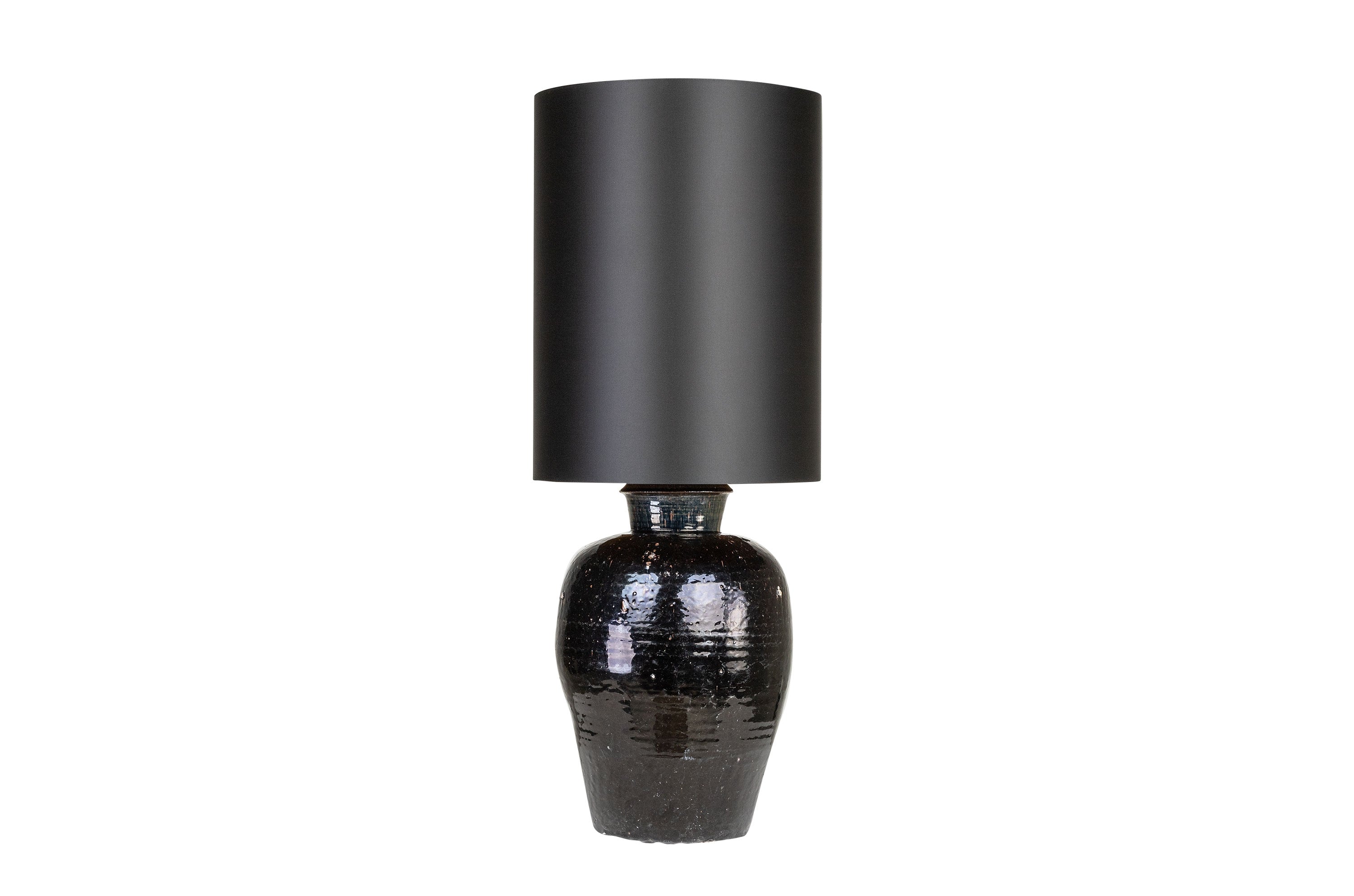 Tafellamp Antique Urn - M - Zwart