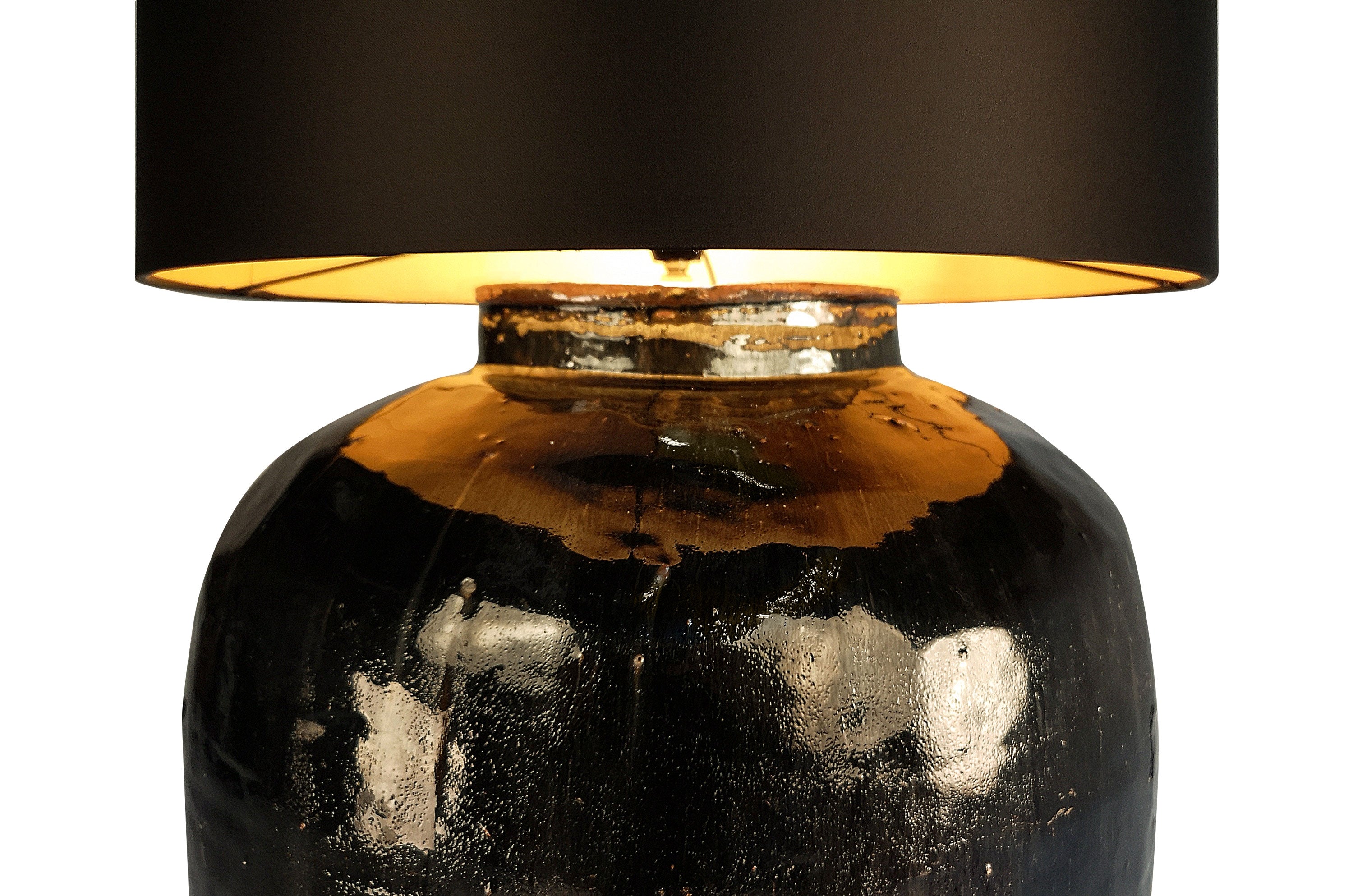 Tafellamp Antique Urn - L - Zwart