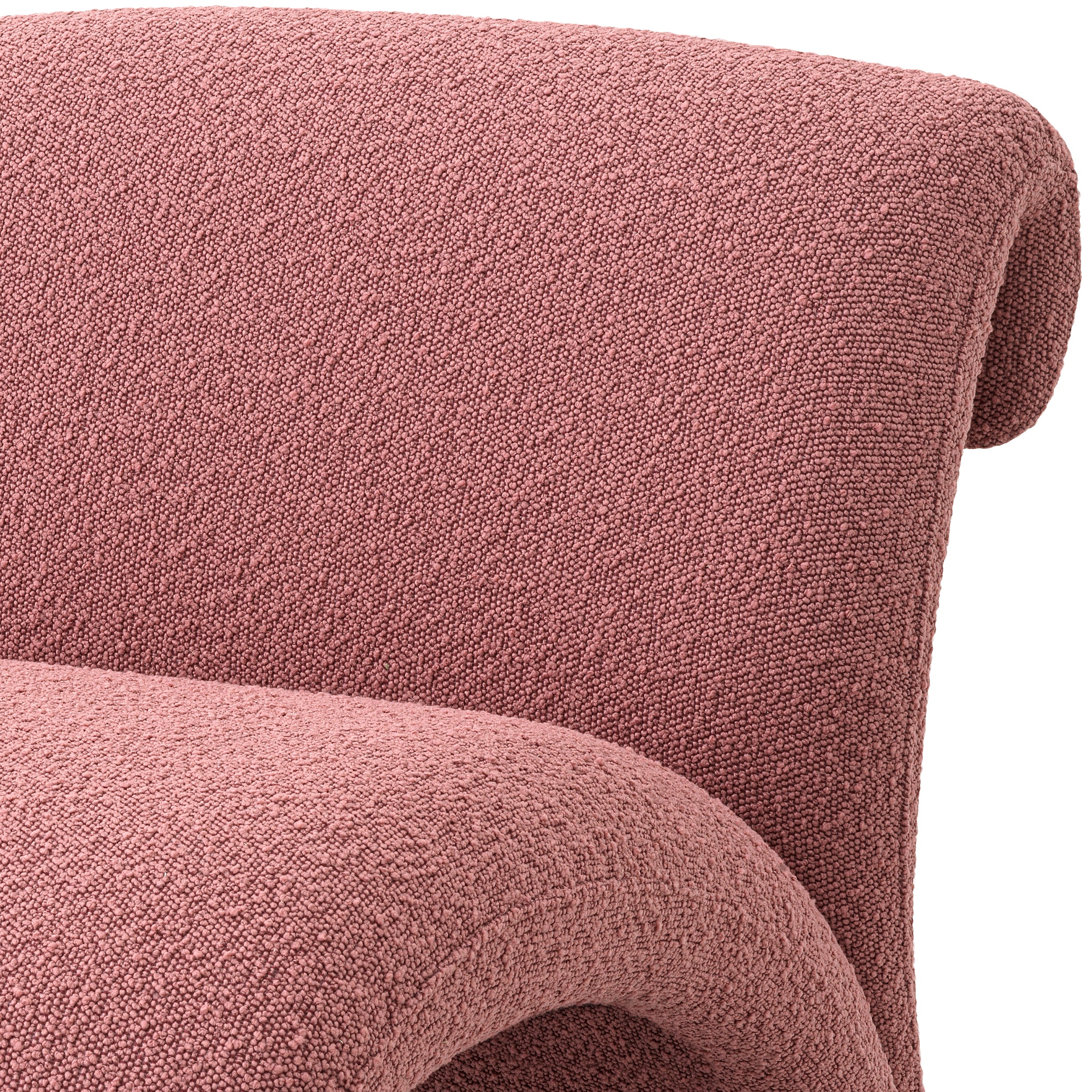 Fauteuil Vignola - Bouclé rose