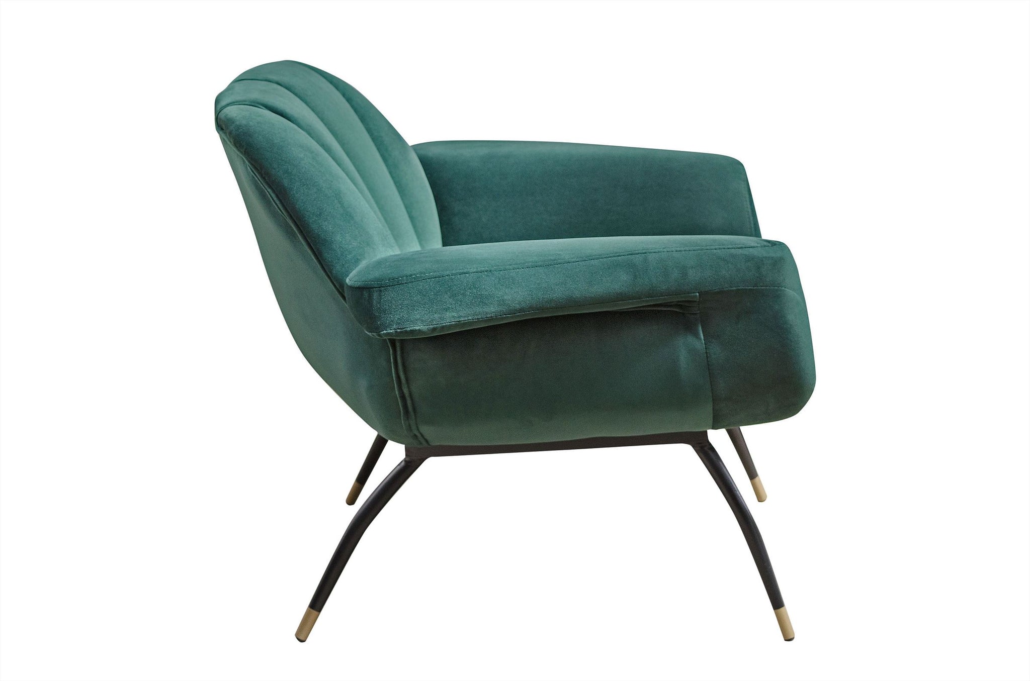 Fauteuil Abbey - Green velvet