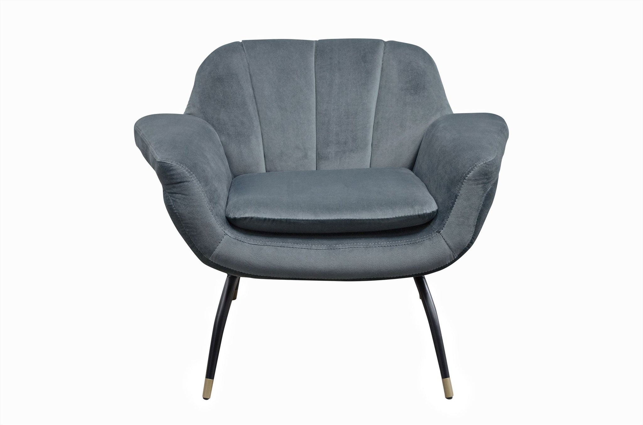 Fauteuil Abbey - Slate velvet