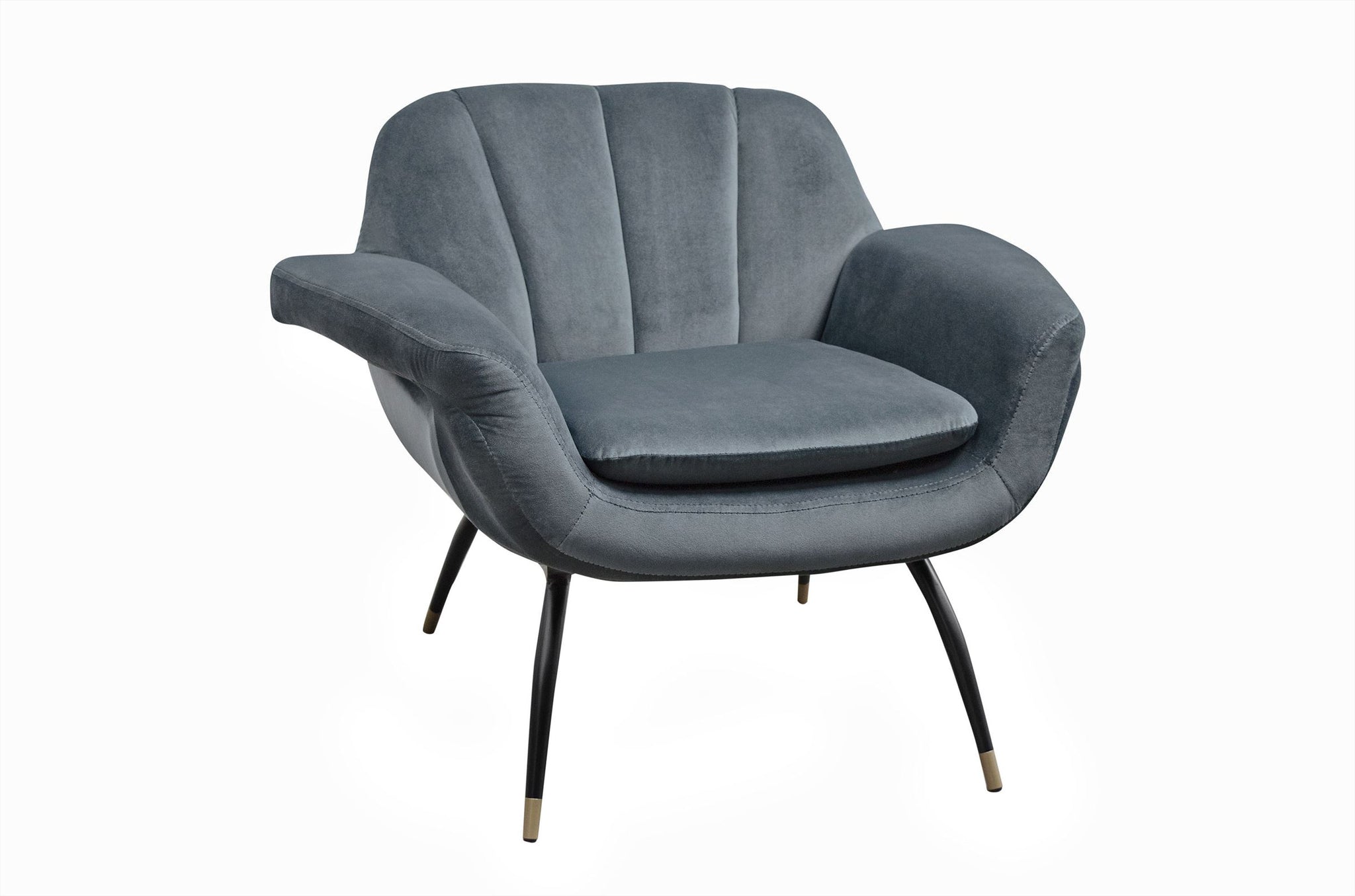 Fauteuil Abbey - Slate velvet