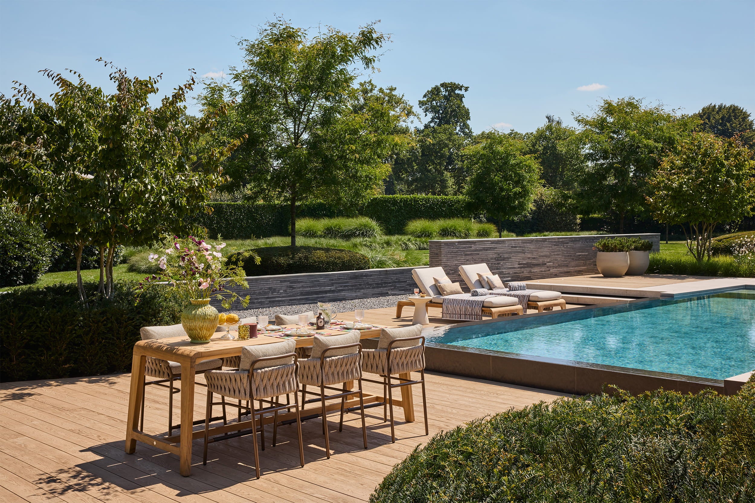 Barkruk Fiavè - Brons - Clouded rope - Pebble desert bouclé