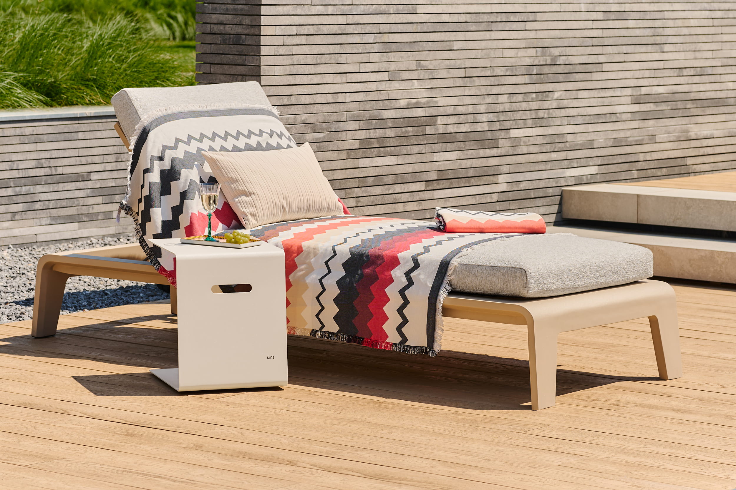 Ligbed Basta - Champagne - Seashell bouclé