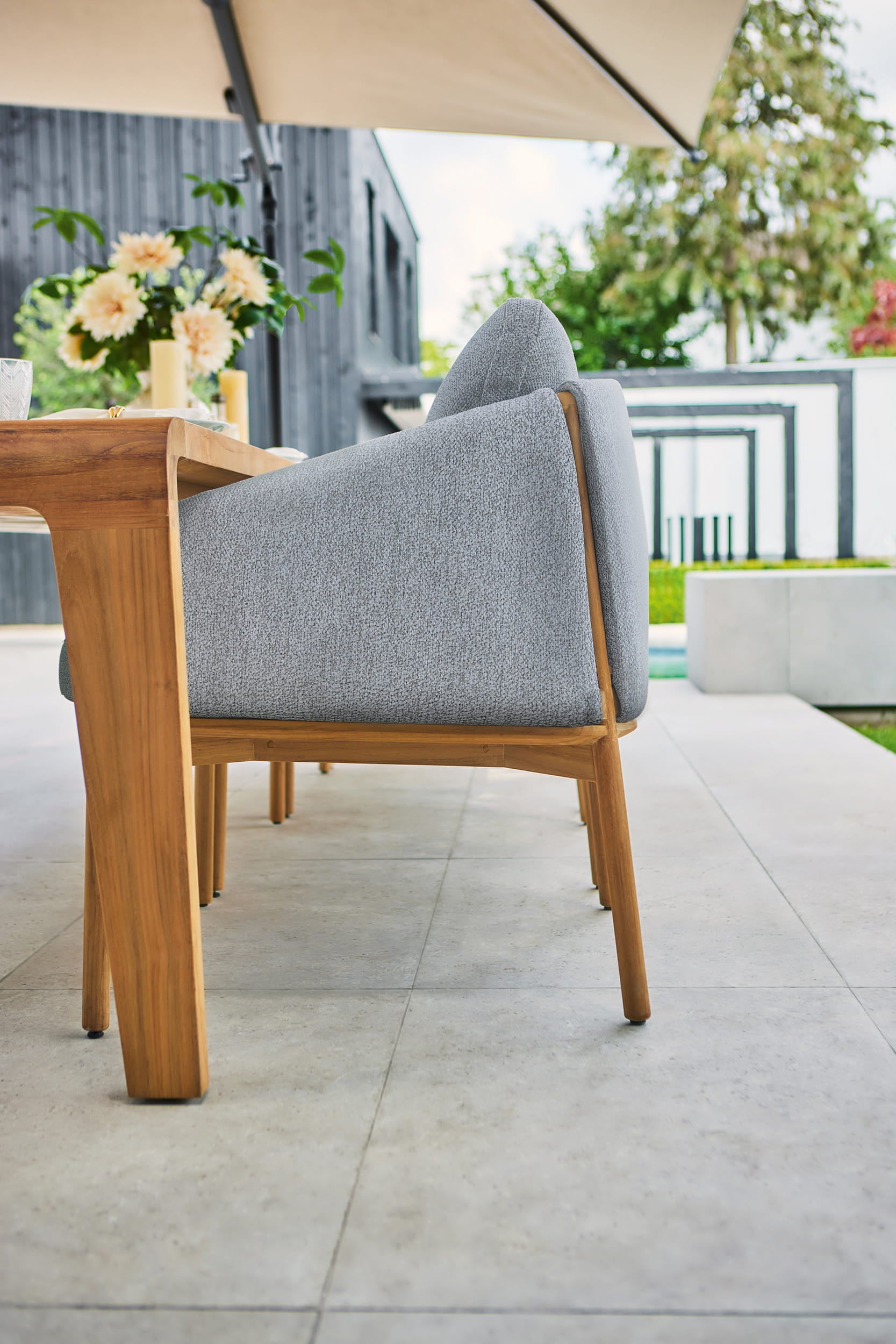 Tuinstoel Bellano - Seashell bouclé