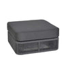 Modulaire bank Lincoln ottoman Donkergrijs