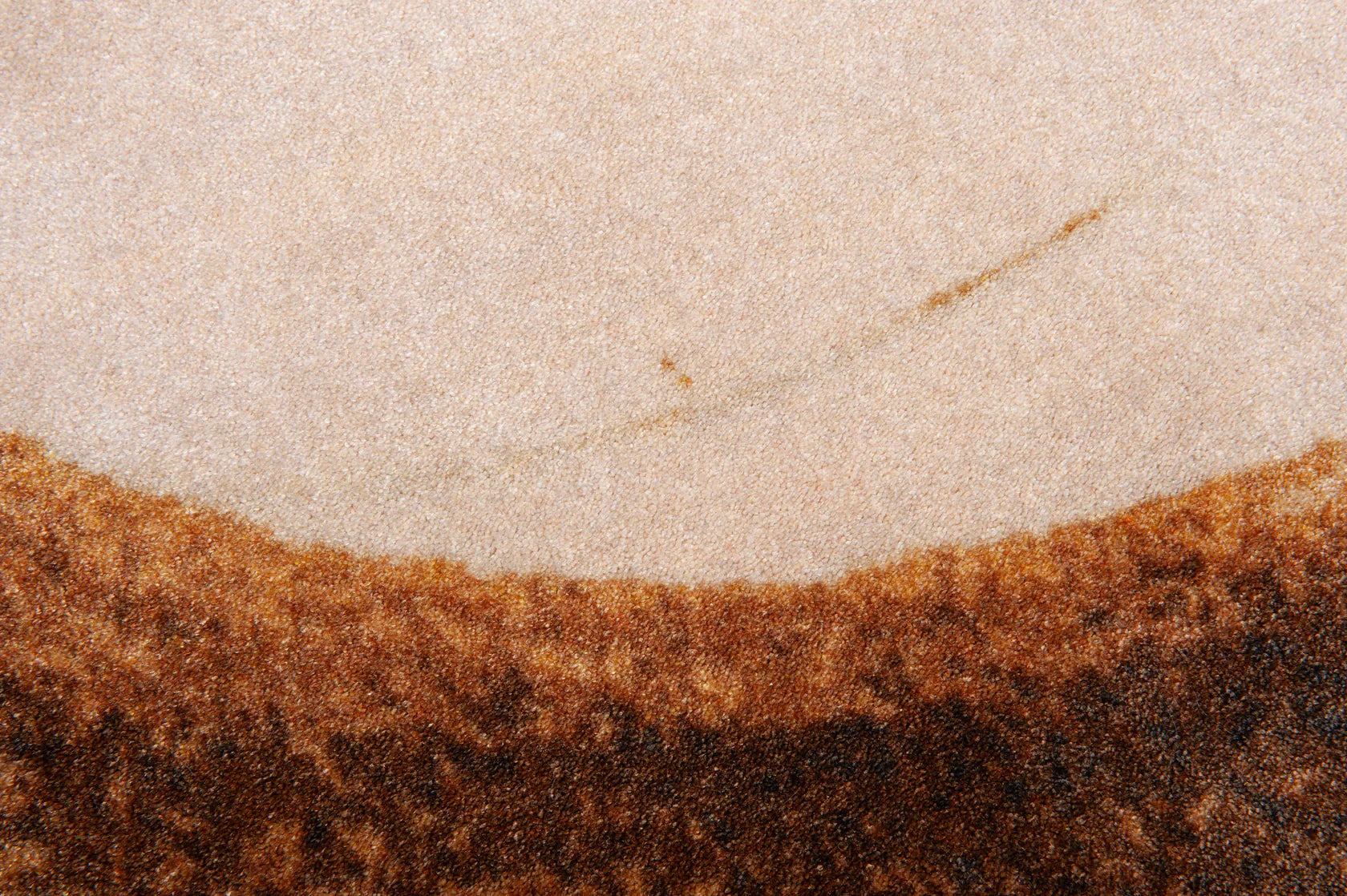 Vloerkleed Brush Ovale - Ocker Brown