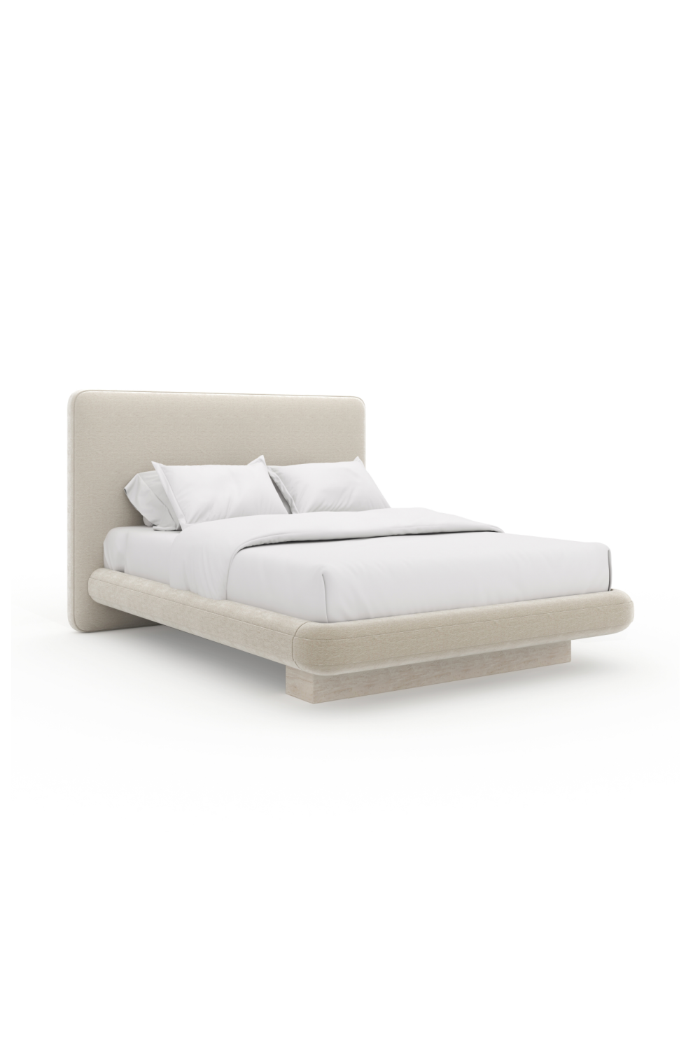 Bed Overlap - Queensize - Ivory velvet