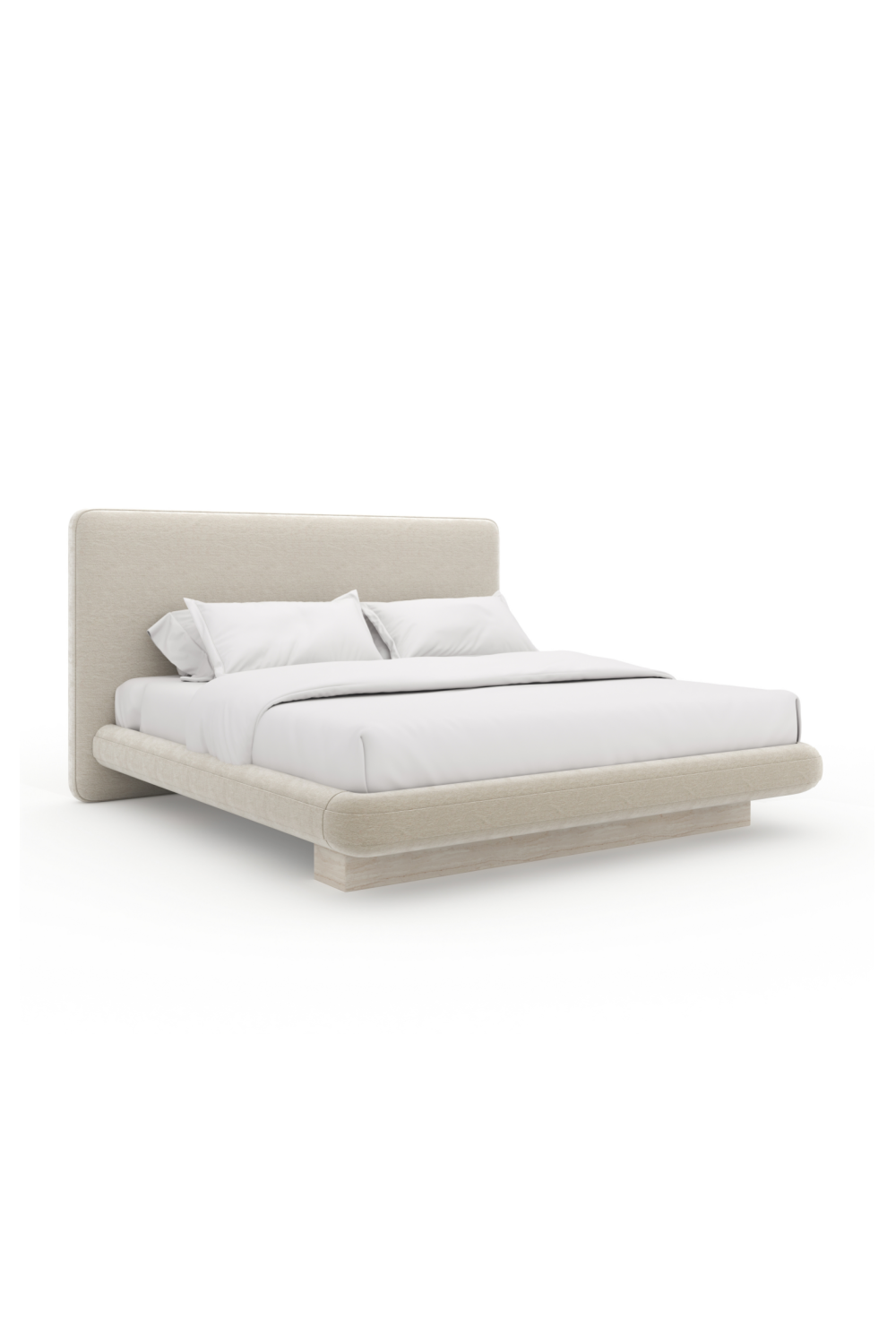 Bed Overlap - Kingsize - Ivory velvet