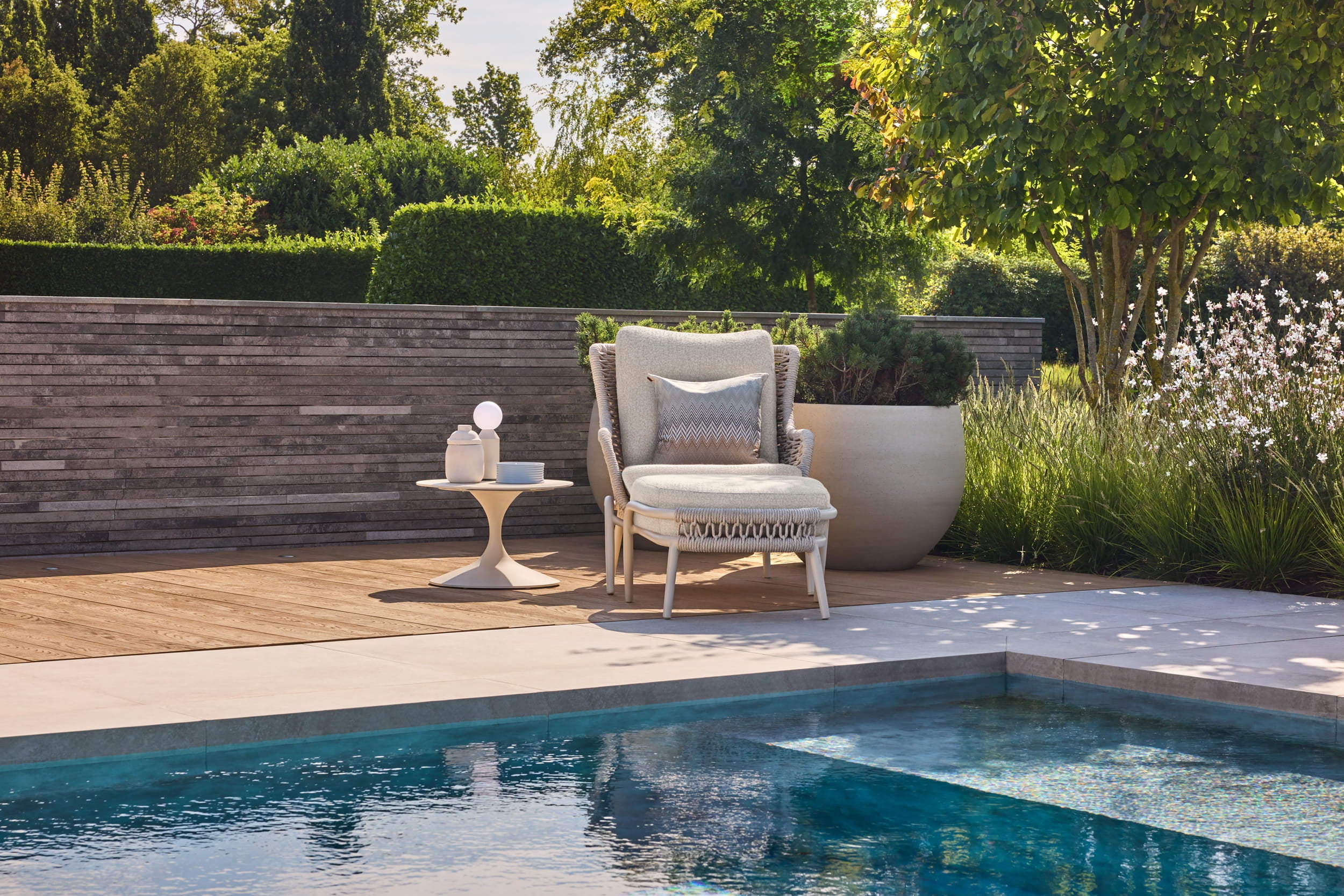 Casto hocker - Beachy bouclé