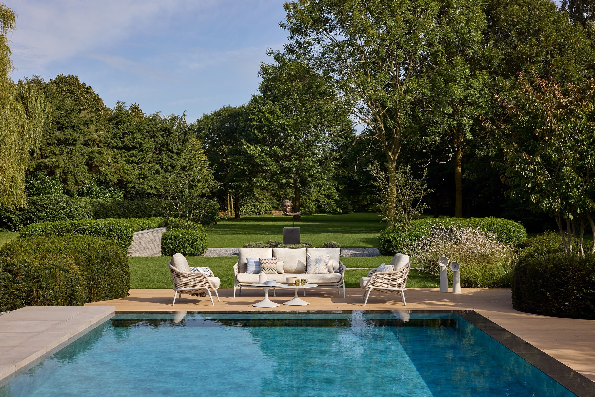 Tuinbank Casto - Beachy bouclé