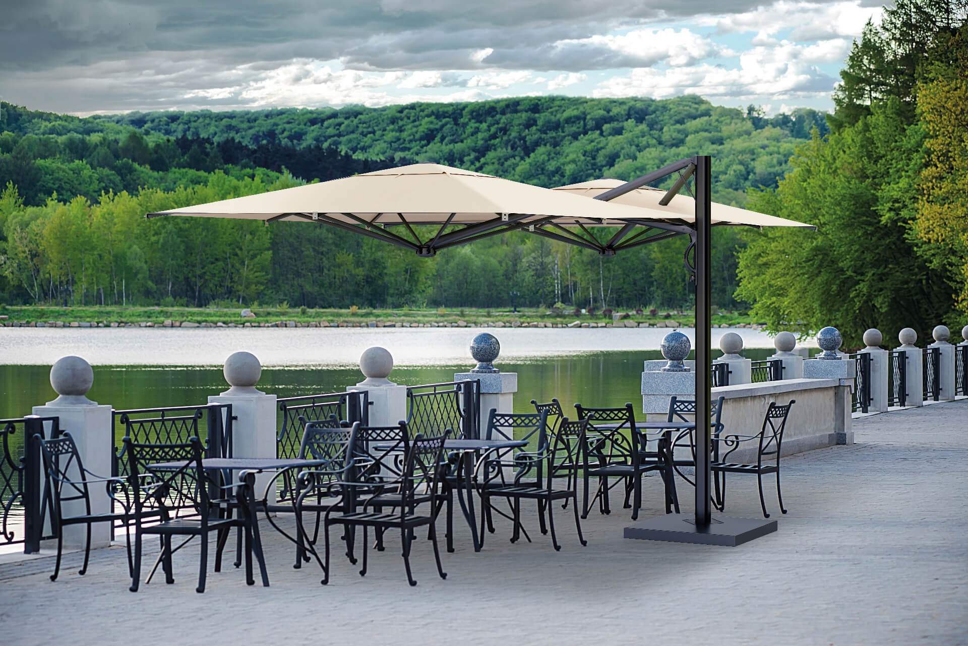 Parasol Dual V 300x600 - Carbon