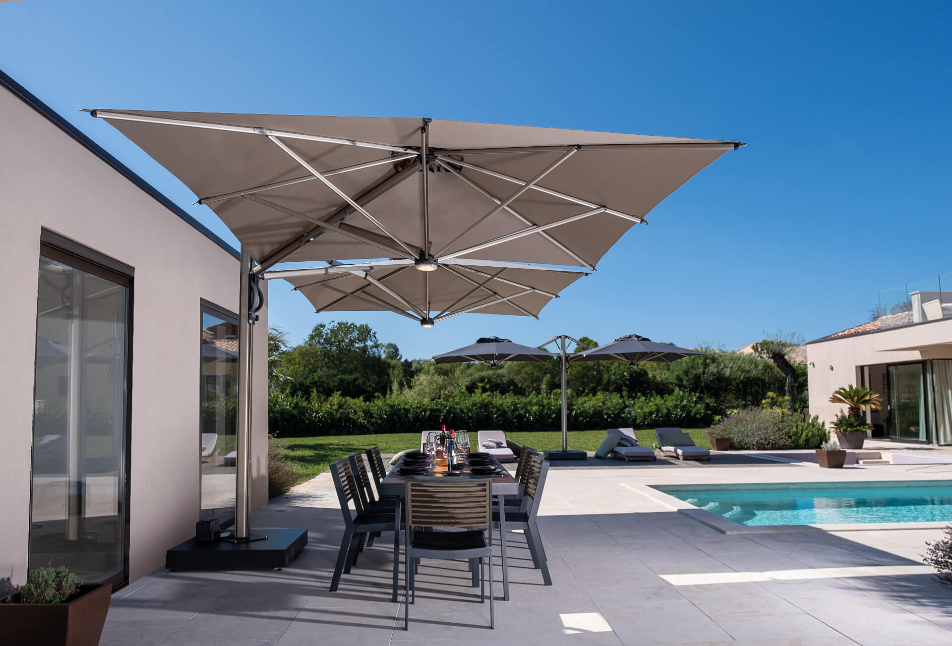 Parasol Dual V 300x600 - Titanium