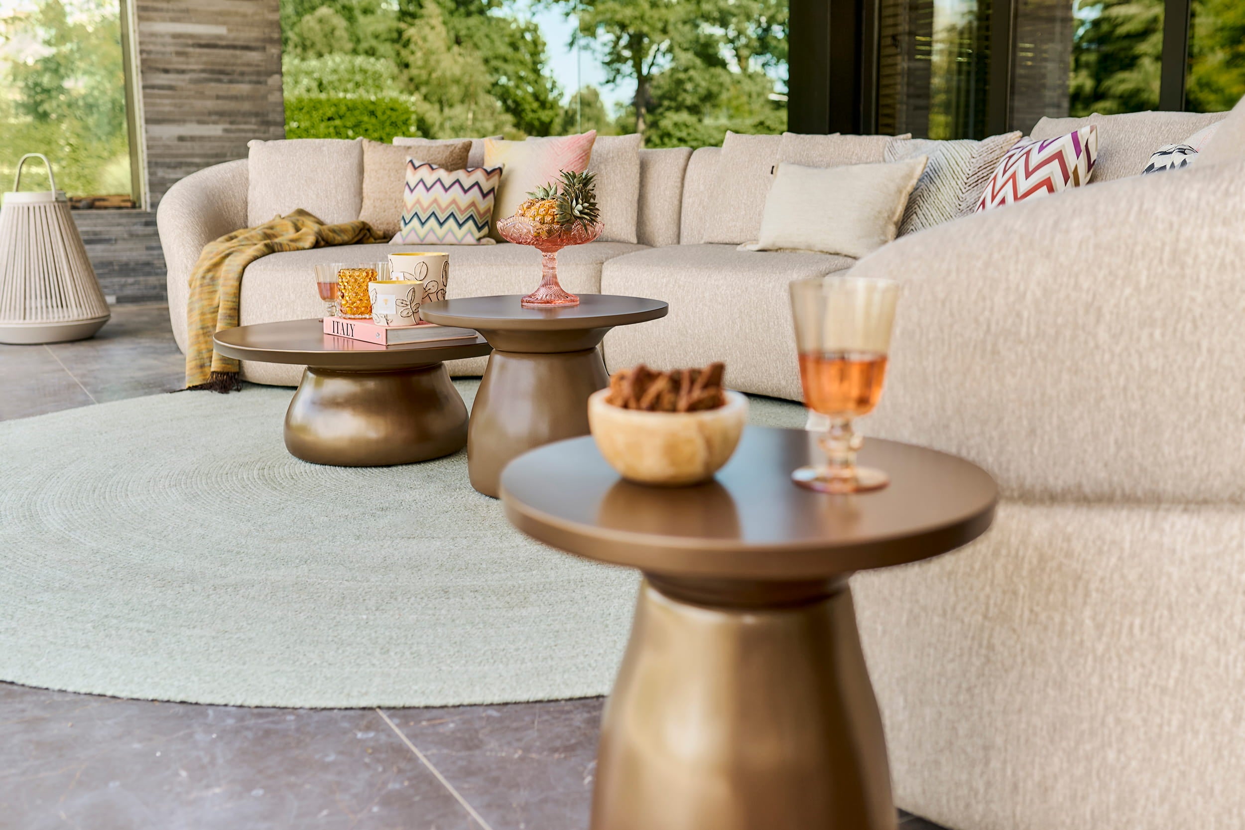 Salontafel Farzi - Ø80x31 - Bronze