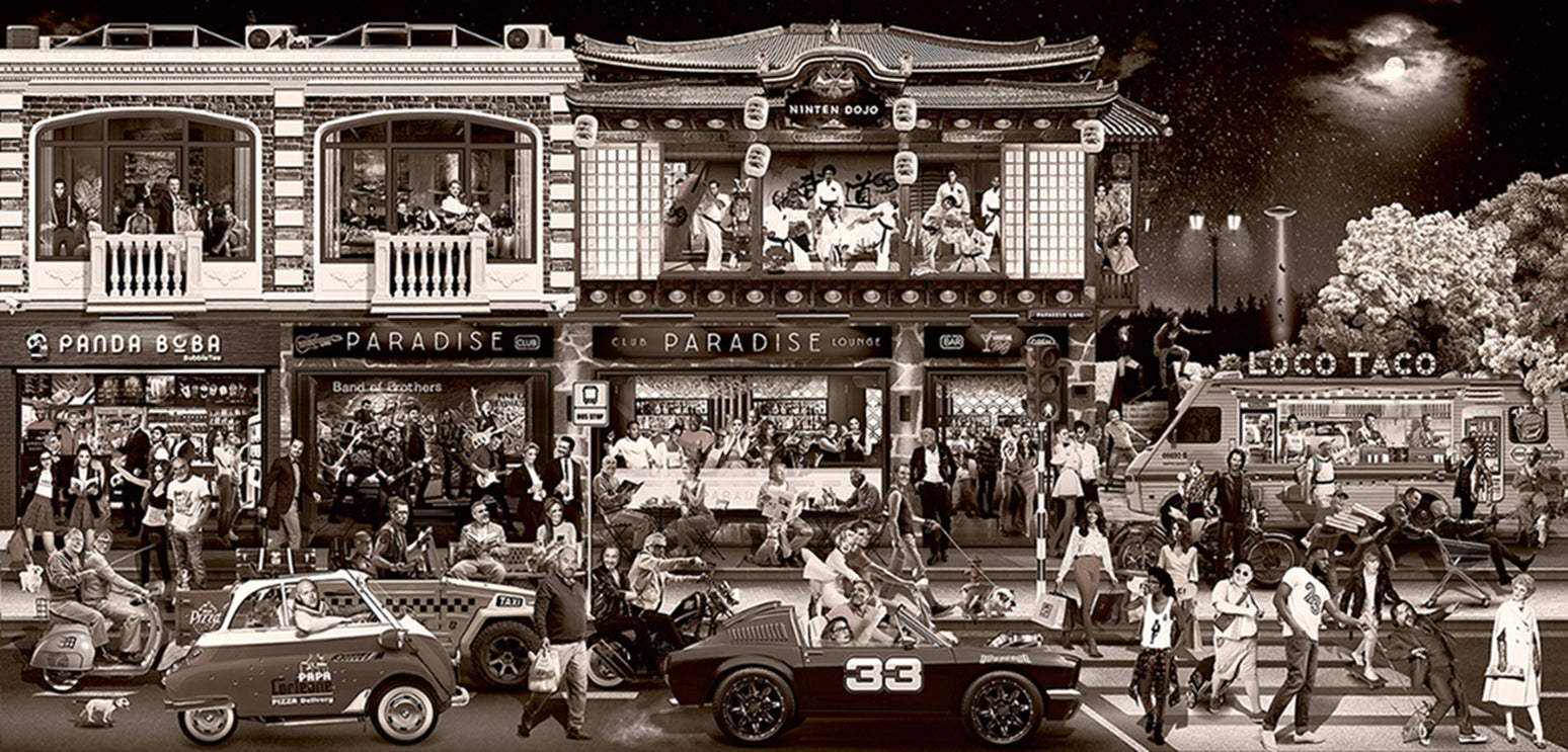 Foto Art - 'Another day in Paradise - 'Sepia'