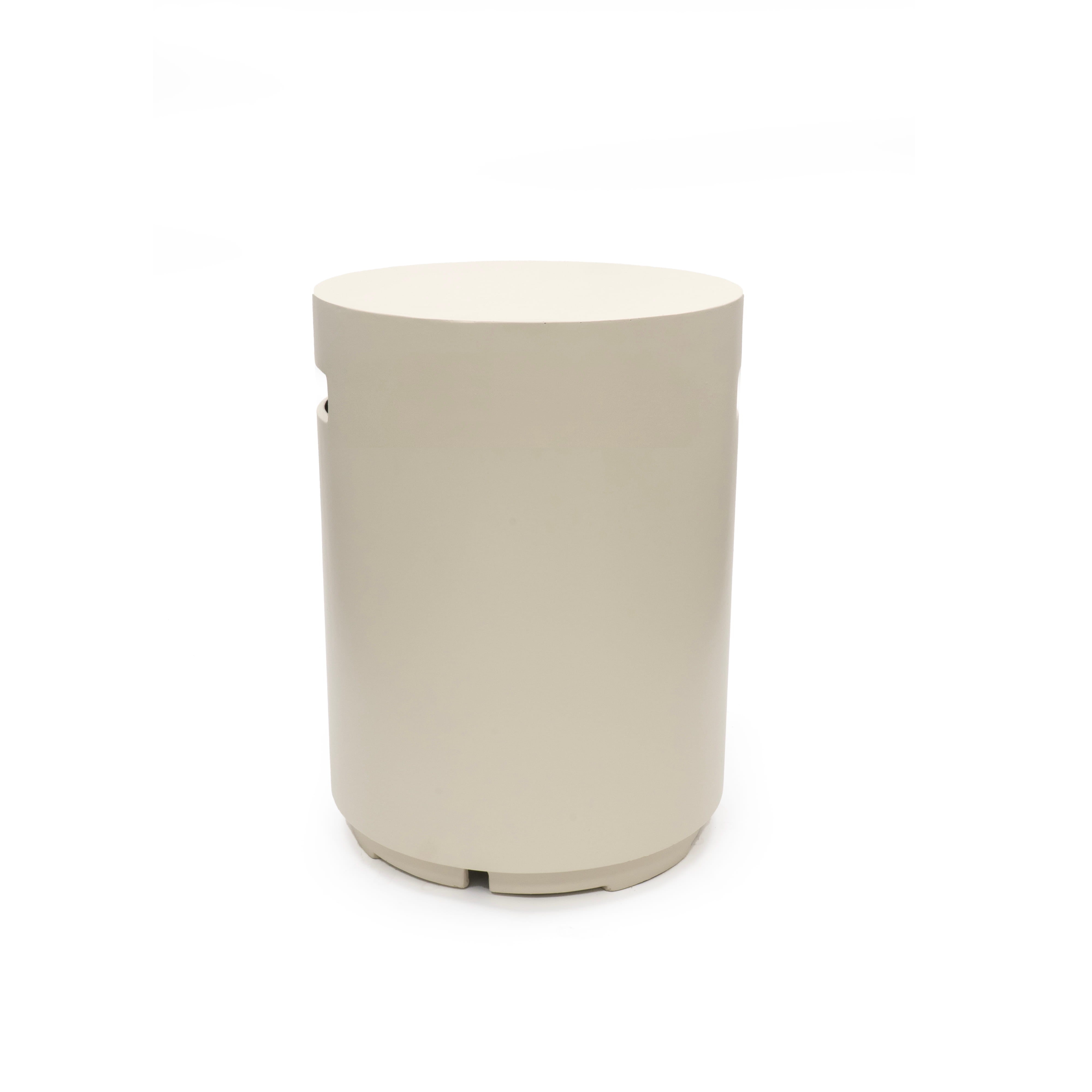 Gasfles cover Enclosure - Round - Oyster Beige