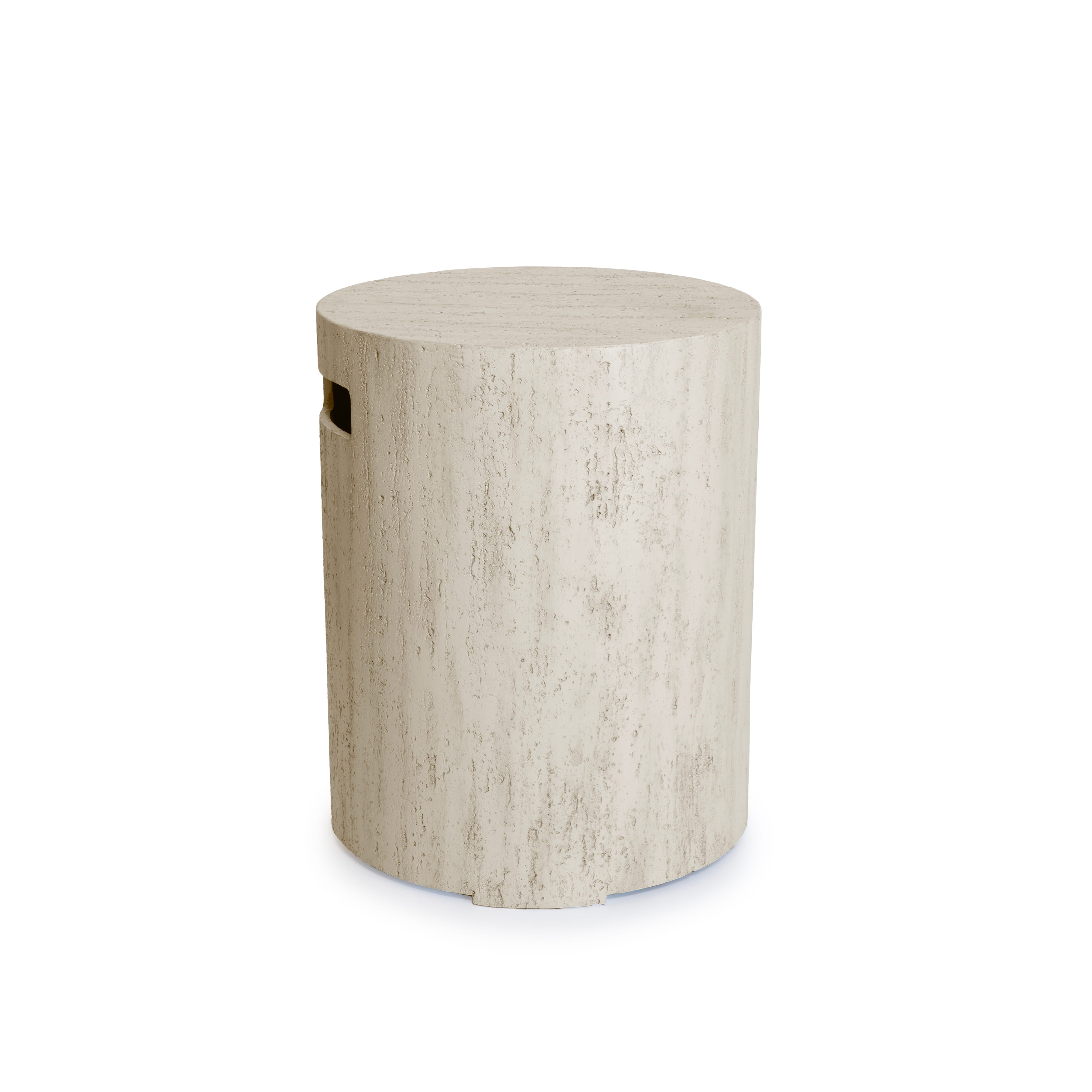 Gasfles cover Enclosure - Round - Travertine