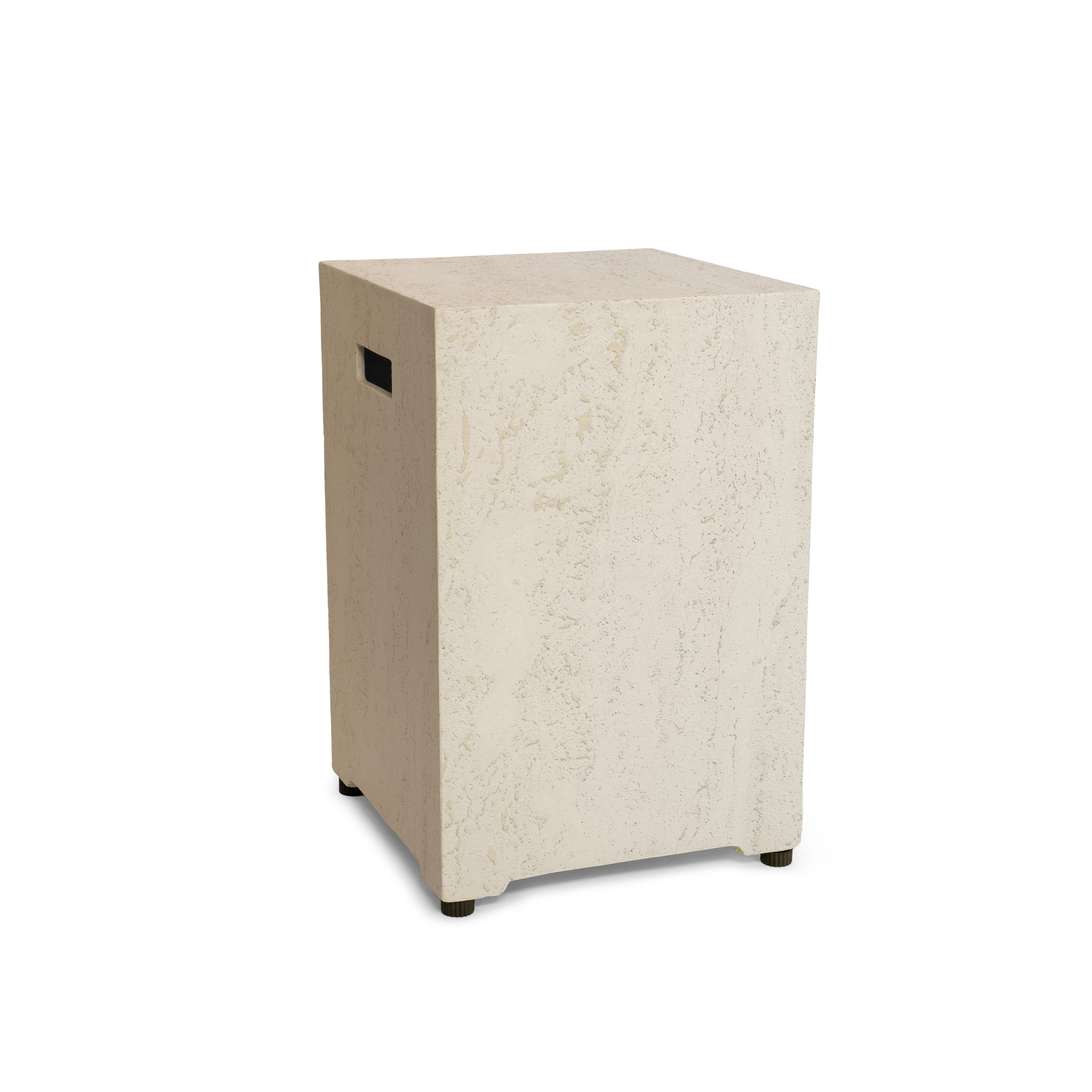 Gasfles cover Enclosure - Square - Travertine