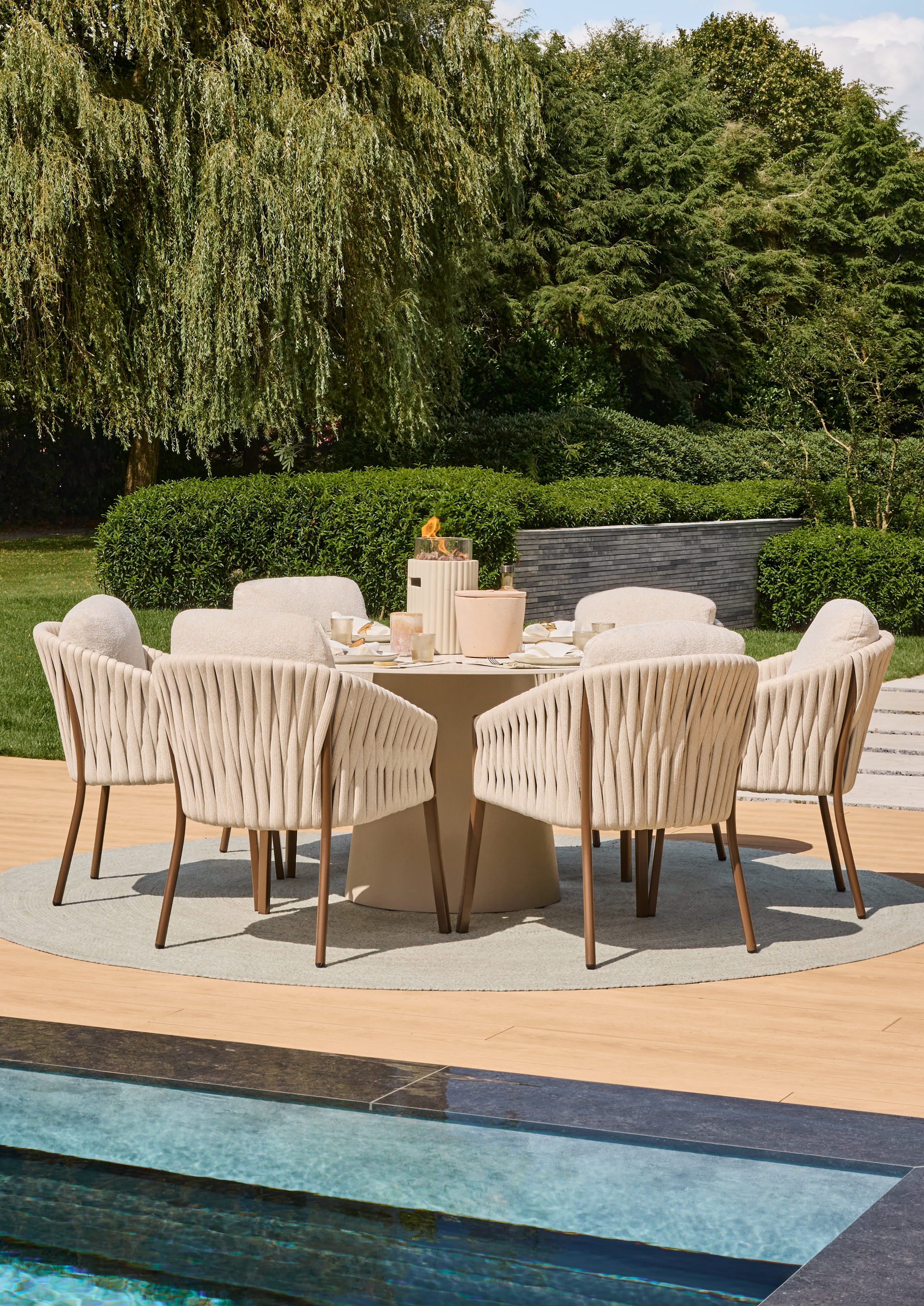 Tafelhaard Lumi - Rib - Oyster Beige
