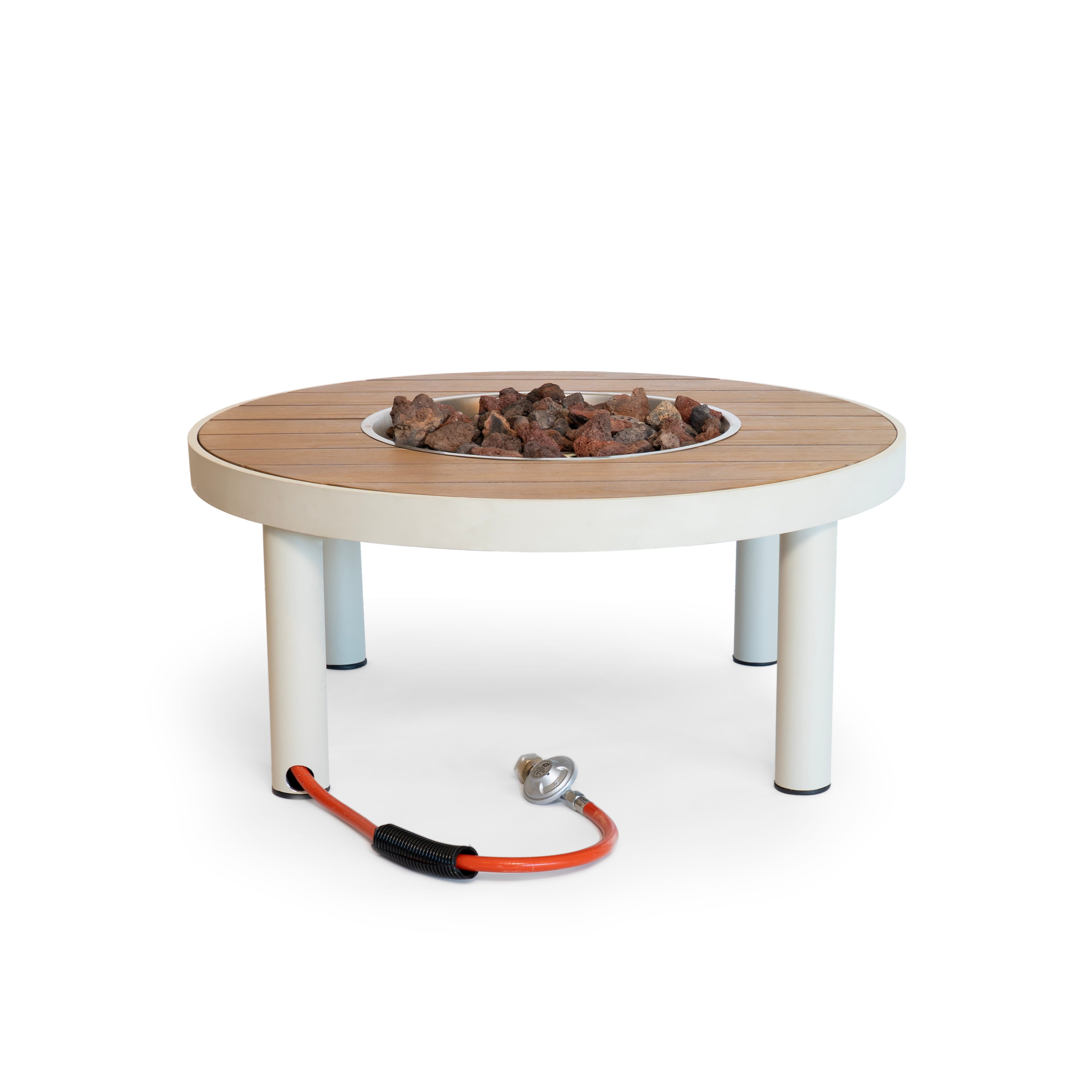Vuurtafel Riviera - Ø80 - Oyster Beige