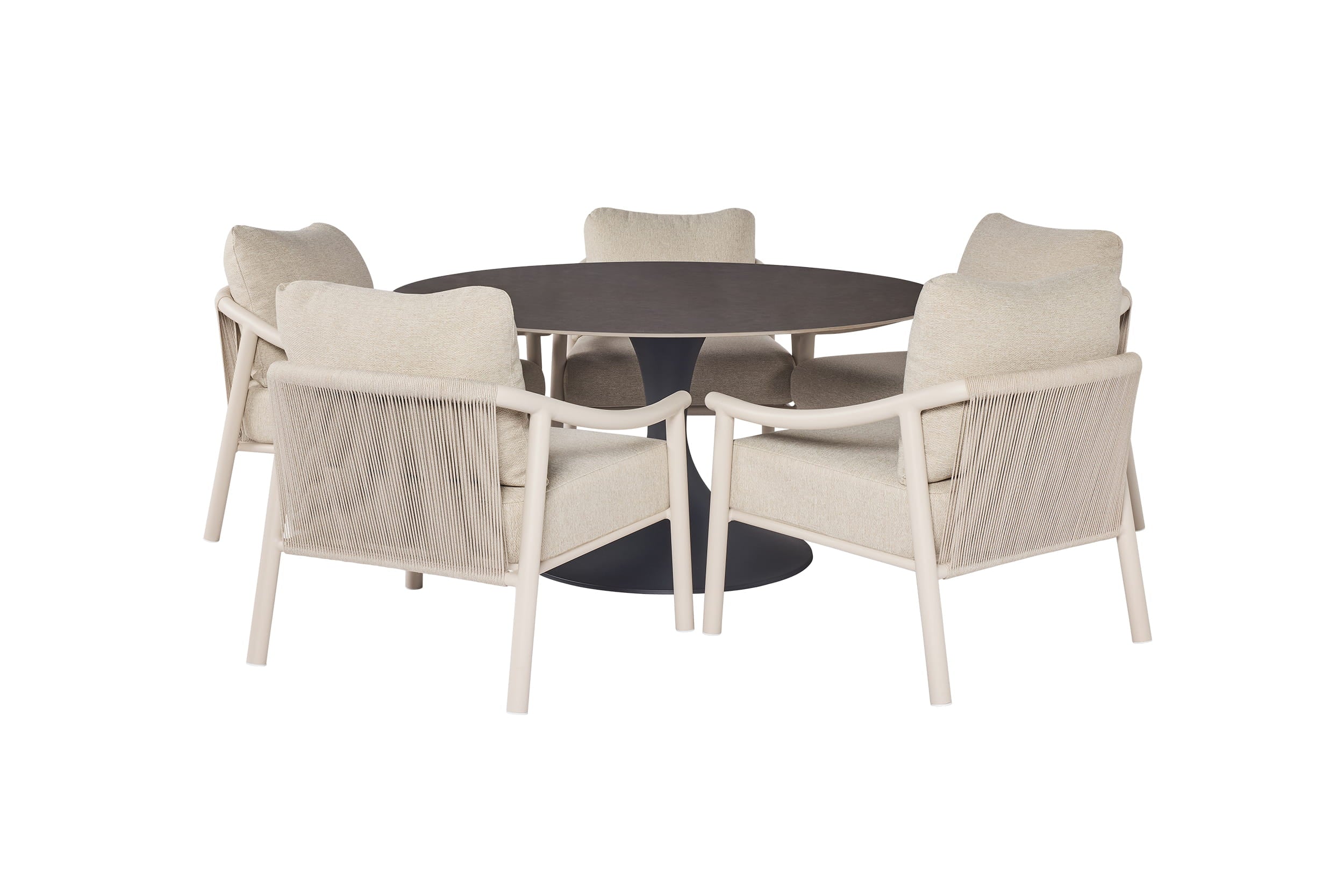 Tuinstoel Itza - Low dining - Natural gravel