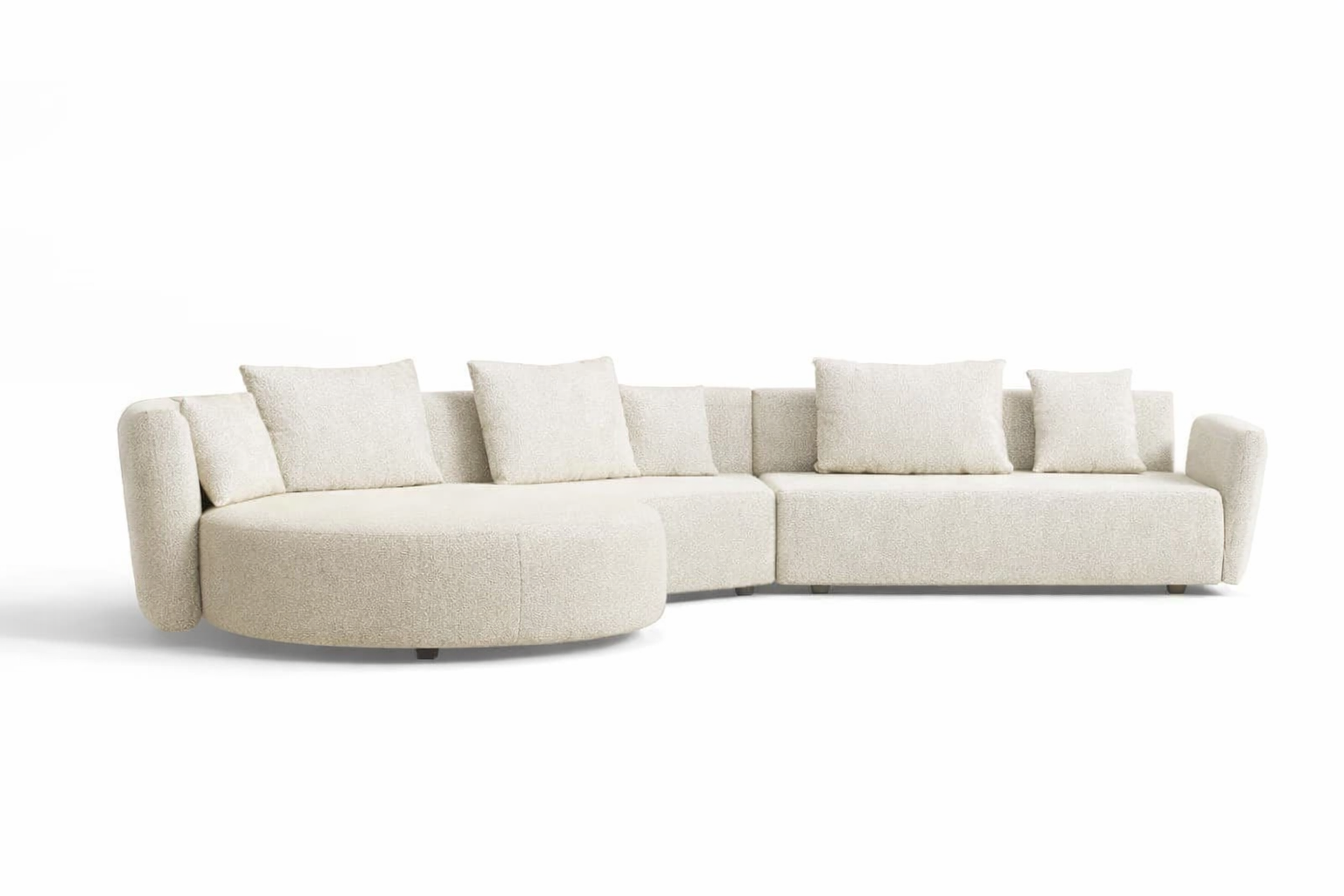 Loungeset Fiora - Beachy bouclé - L-part left