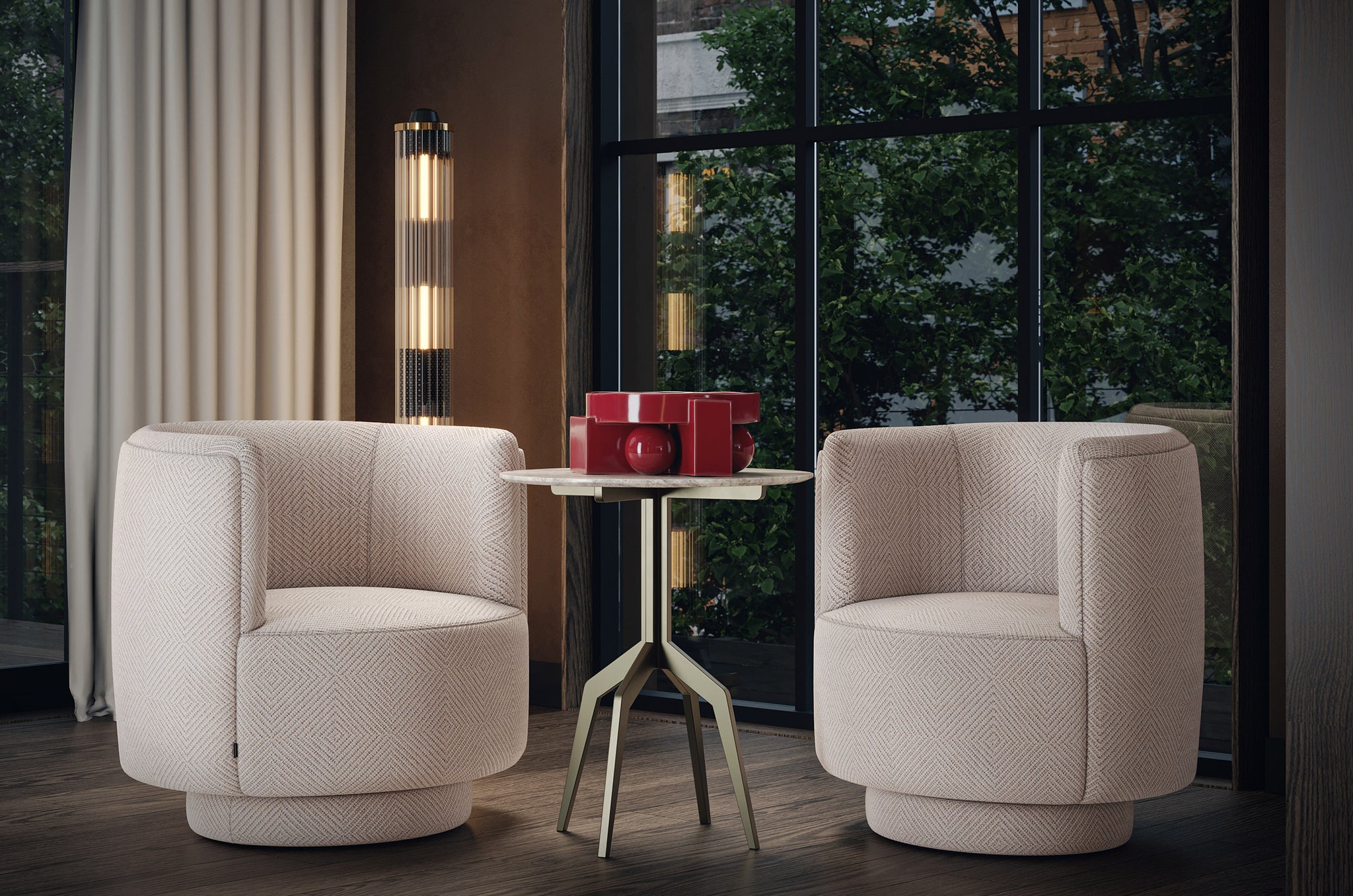 Bijzettafel Razor - Grijs