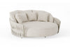 Daybed Marolo - Camel sand - Misty rope - Beachy bouclé