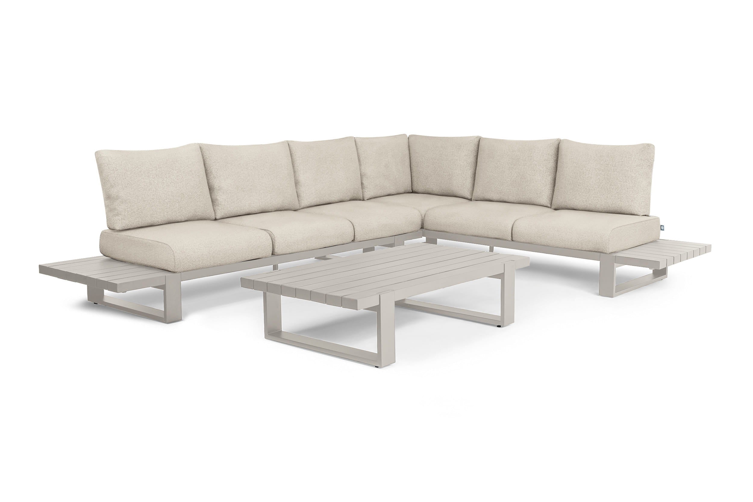 Loungeset Nardo - Champagne - Beachy bouclé