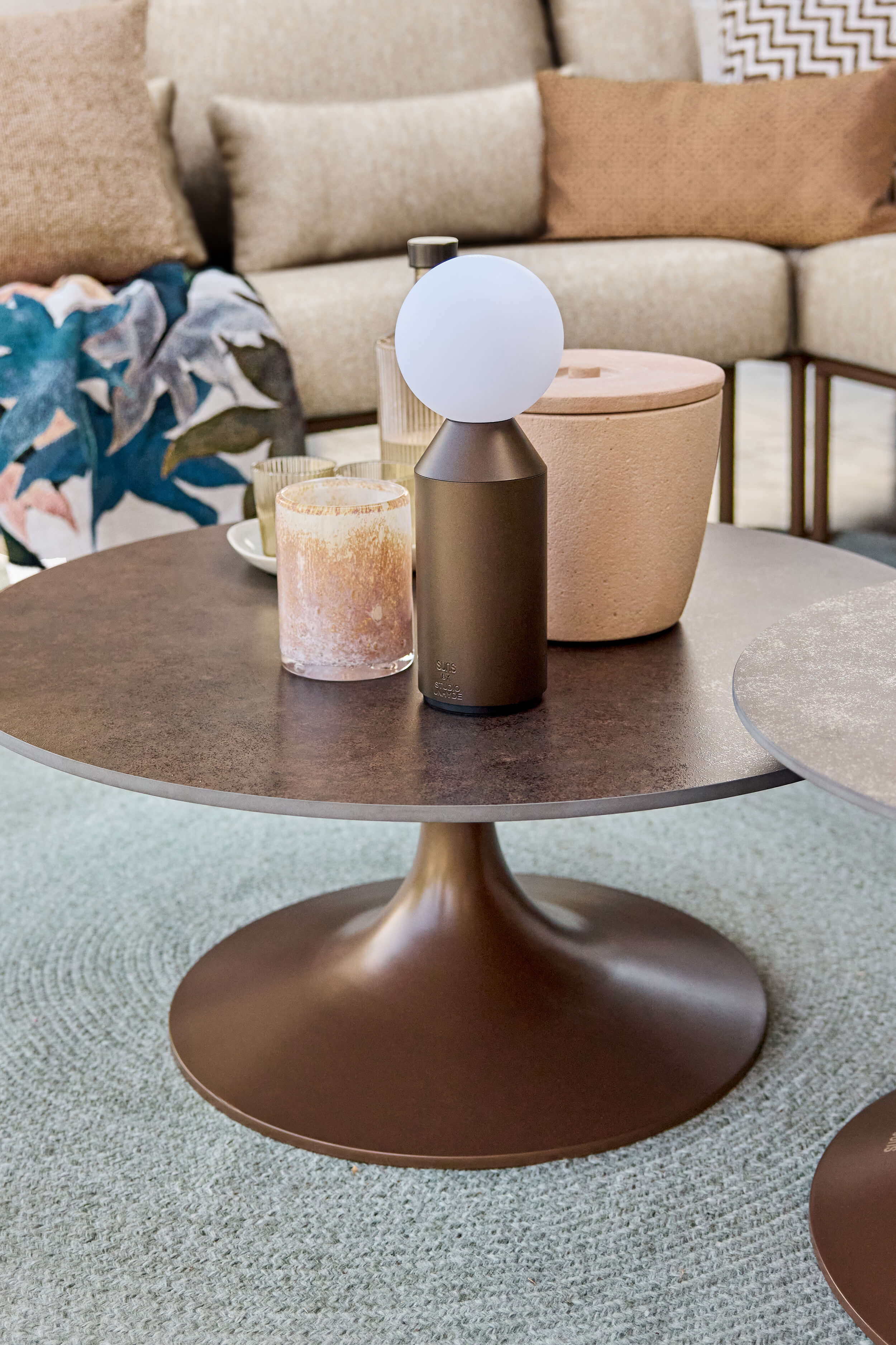 Salontafel Nova - Ø80x35 - Brons - Sintered stone