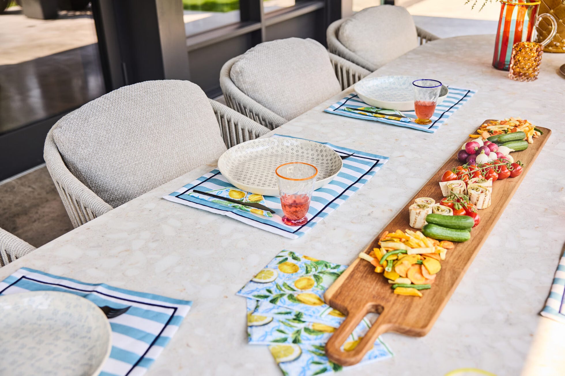 Tuinstoel Nappa - Camel Sand - Natural gravel - Fishbone