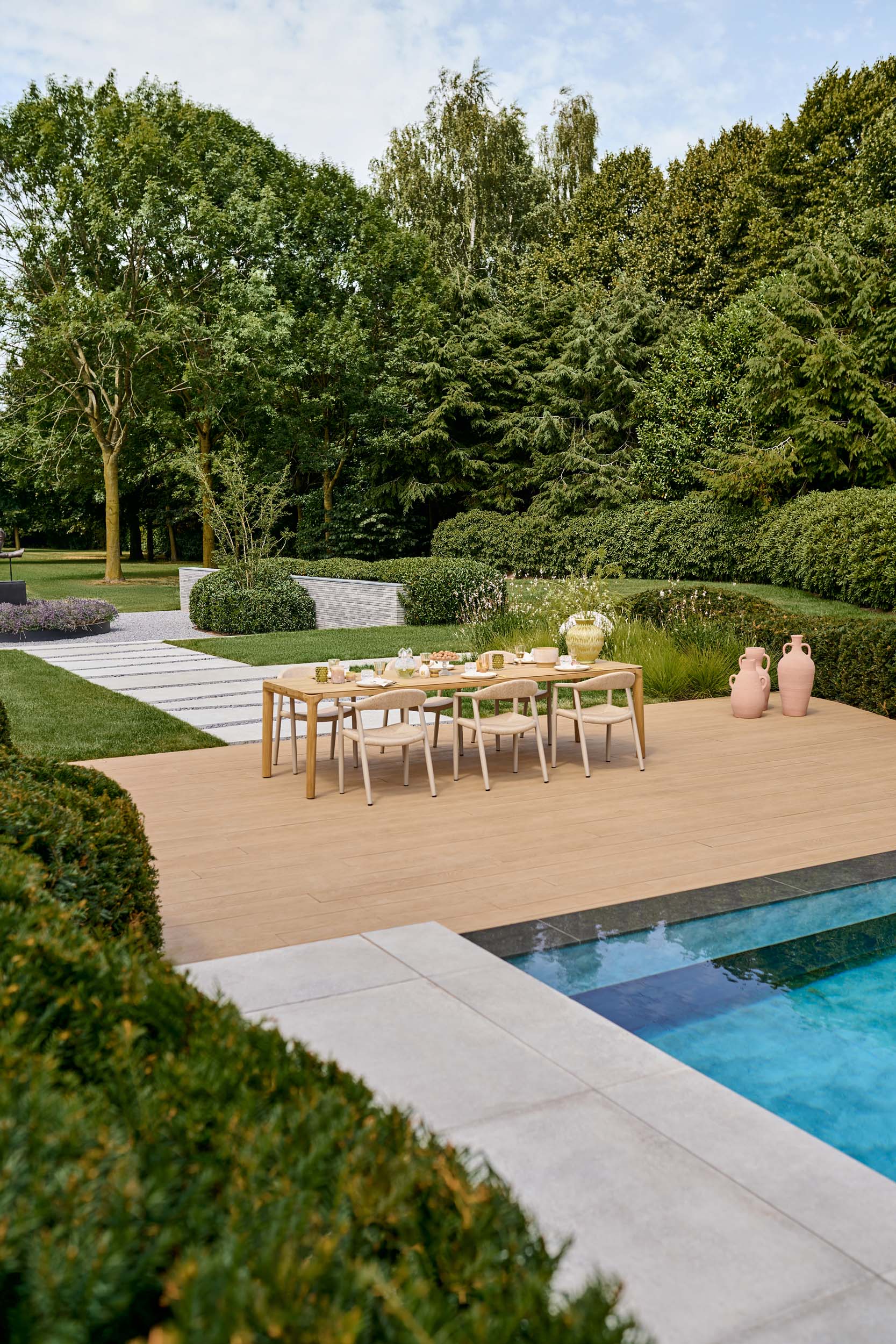 Tuintafel Pemba - 230x100 - Teak