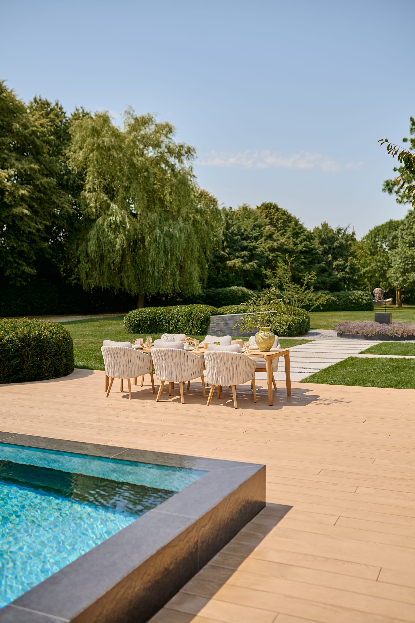 Tuintafel Pemba - 290x100 - Teak